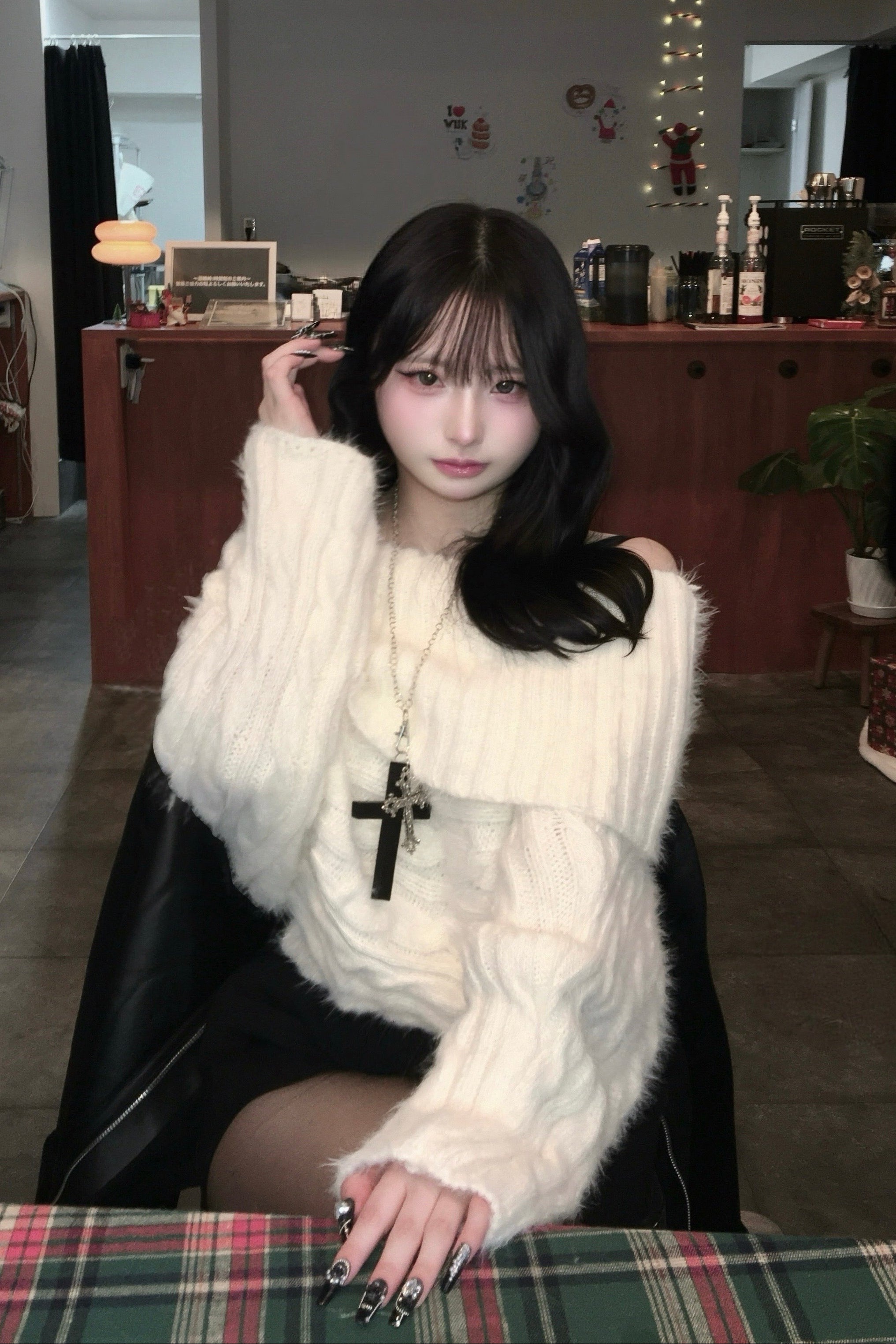 ルーズケーブルニット KR13630