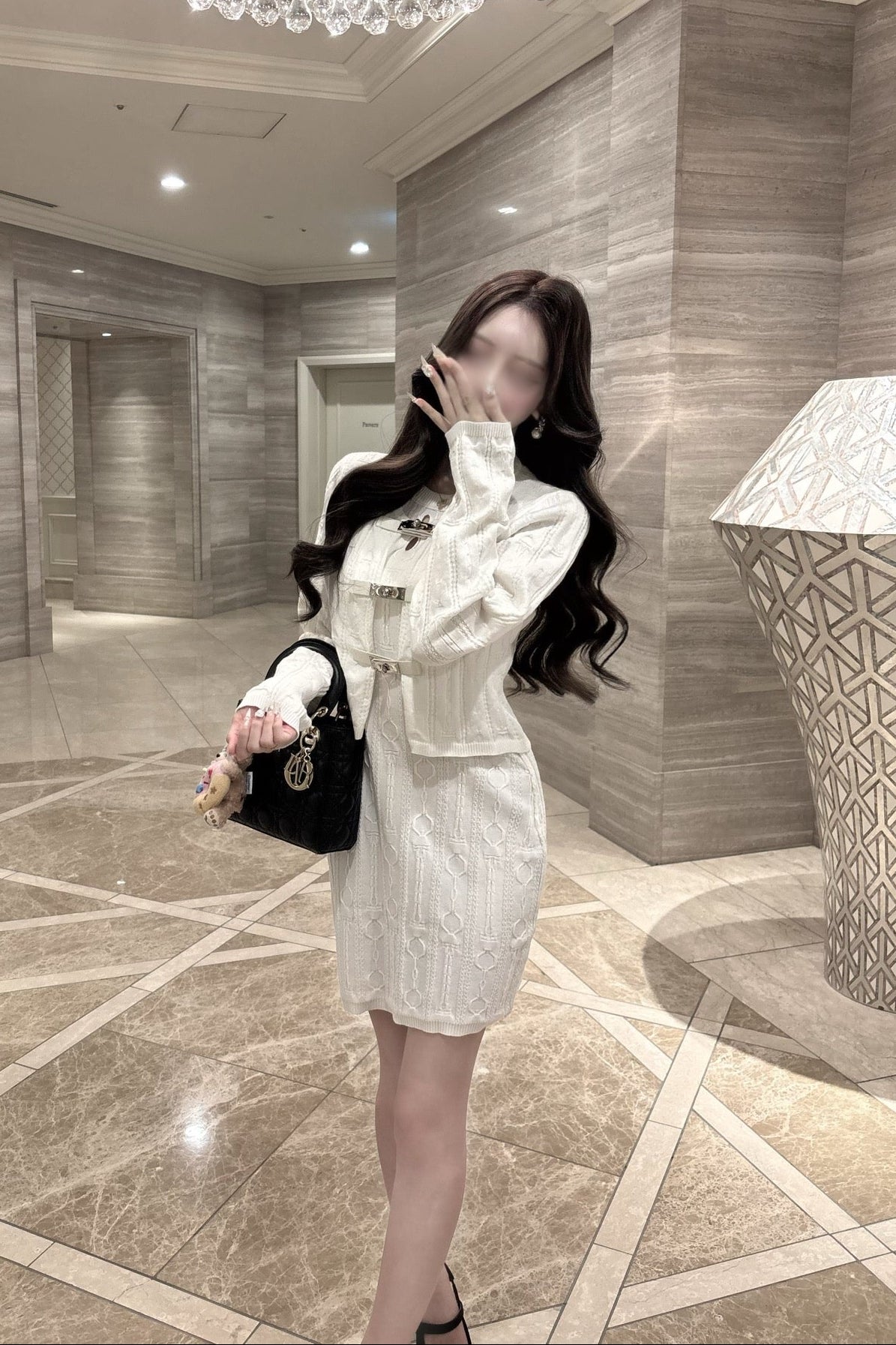 メタルバックルニットセットアップ KR30216