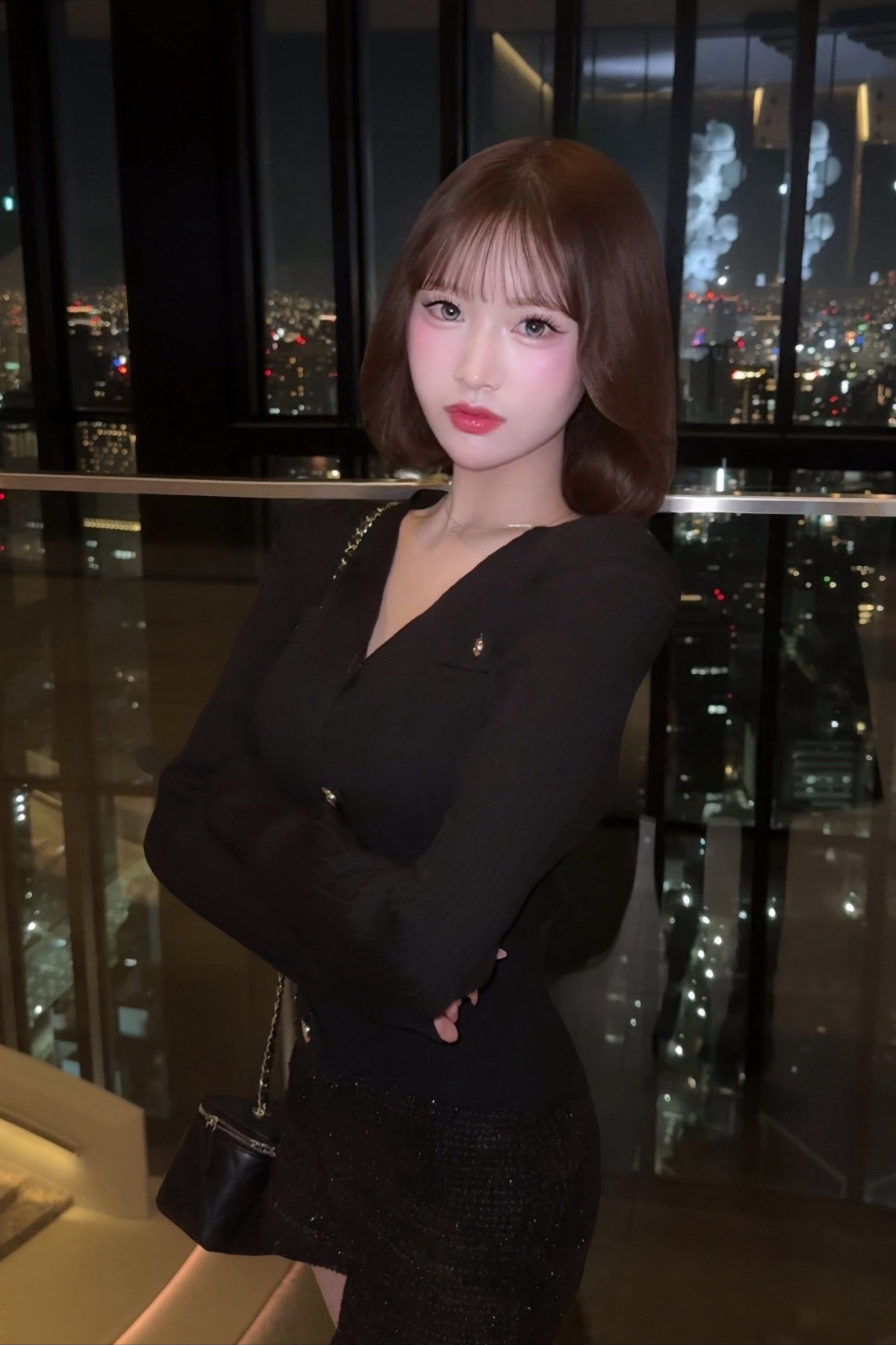 エレガンスVネックカーディガン KR30483