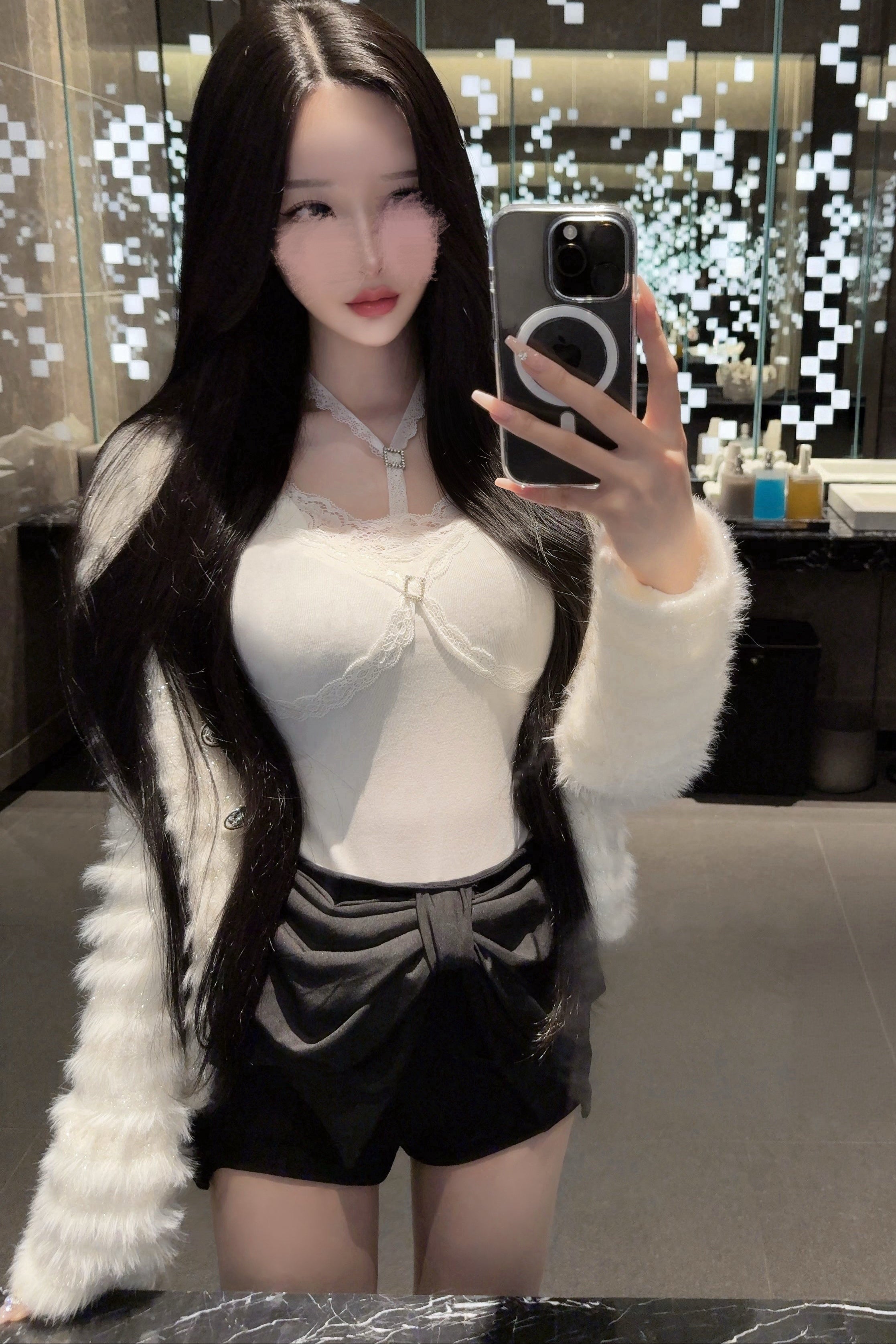 ホルターネックレースカットソー KR12729