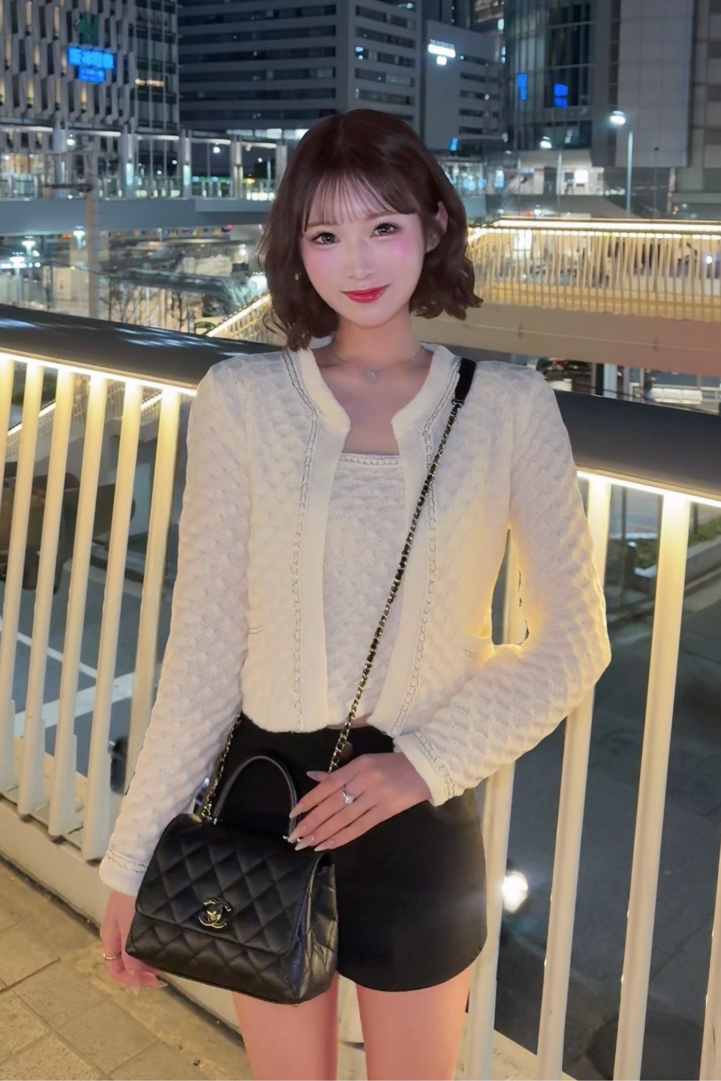 ビジューラインショートカーディガン KR14148