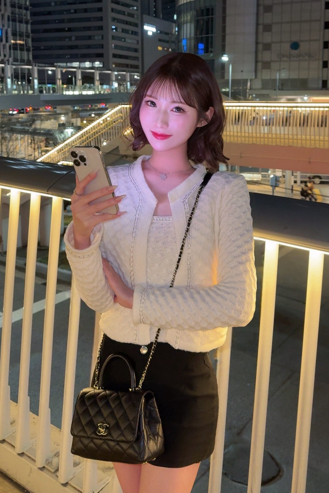 ビジューラインショートカーディガン KR14148