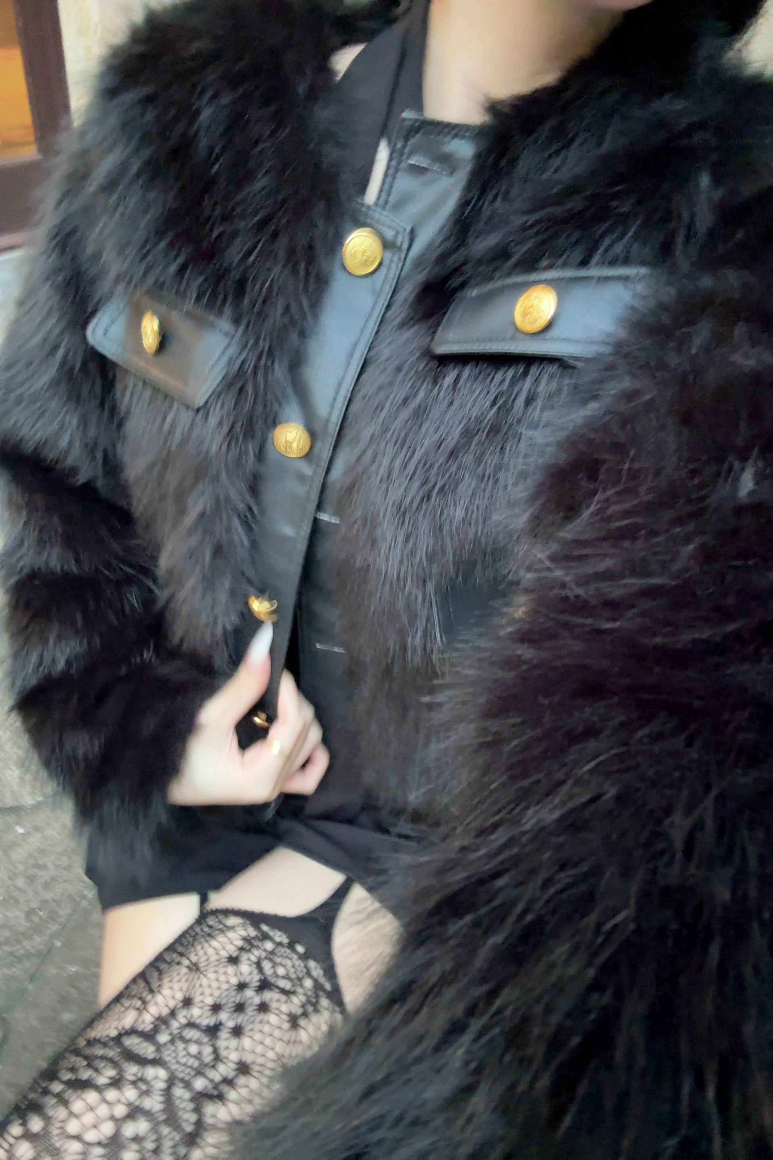 ファーエレガンスレザージャケット KR30247