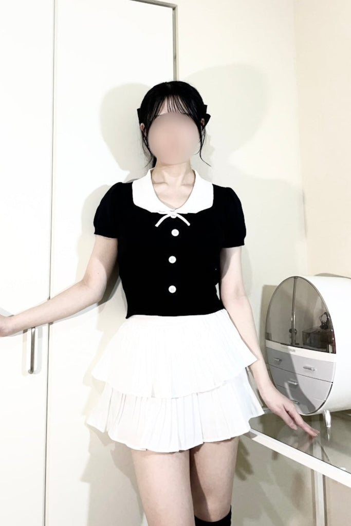 プリーツティアードスカート KR11324