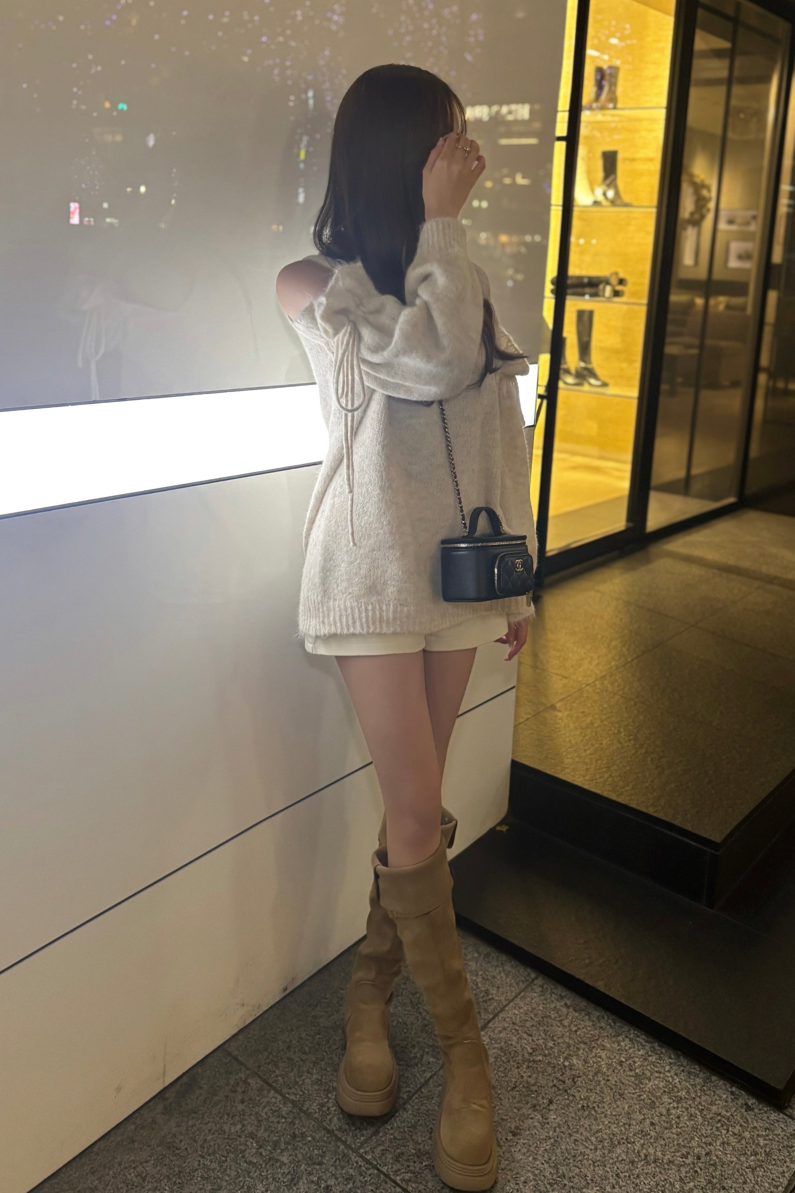 オープンショルダーニット KR13754