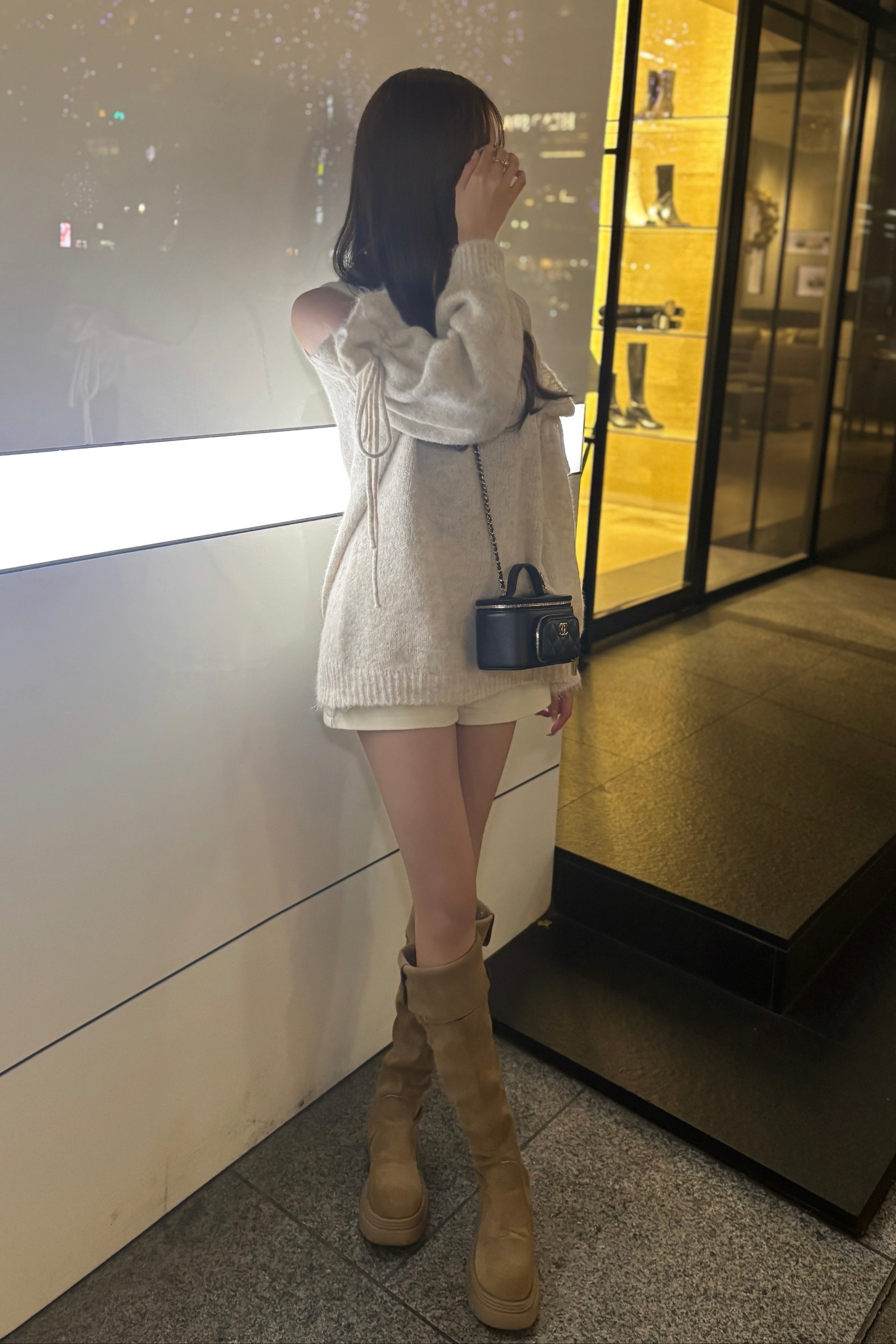 スウェードミドルブーツ KR13682