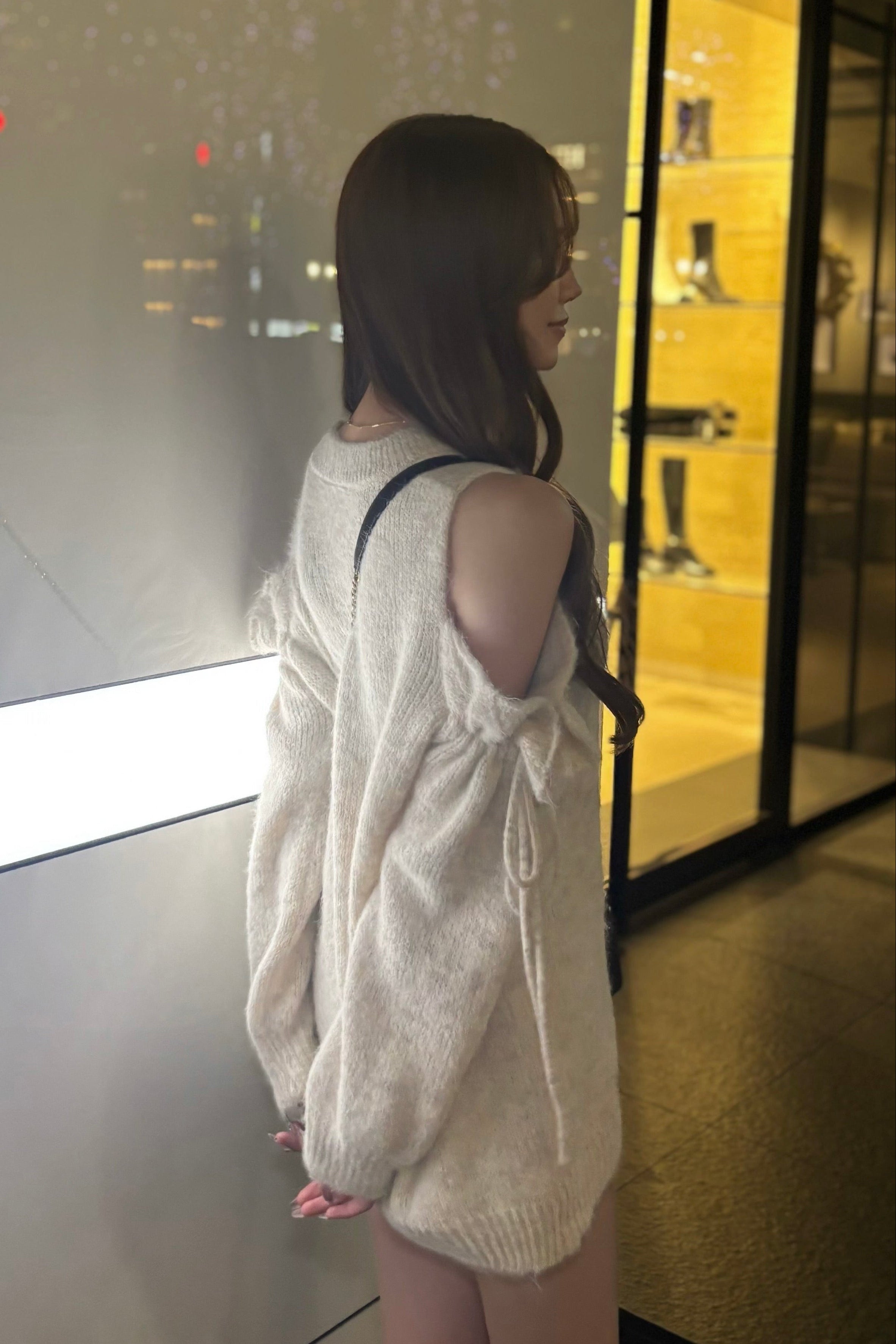 オープンショルダーニット KR13754