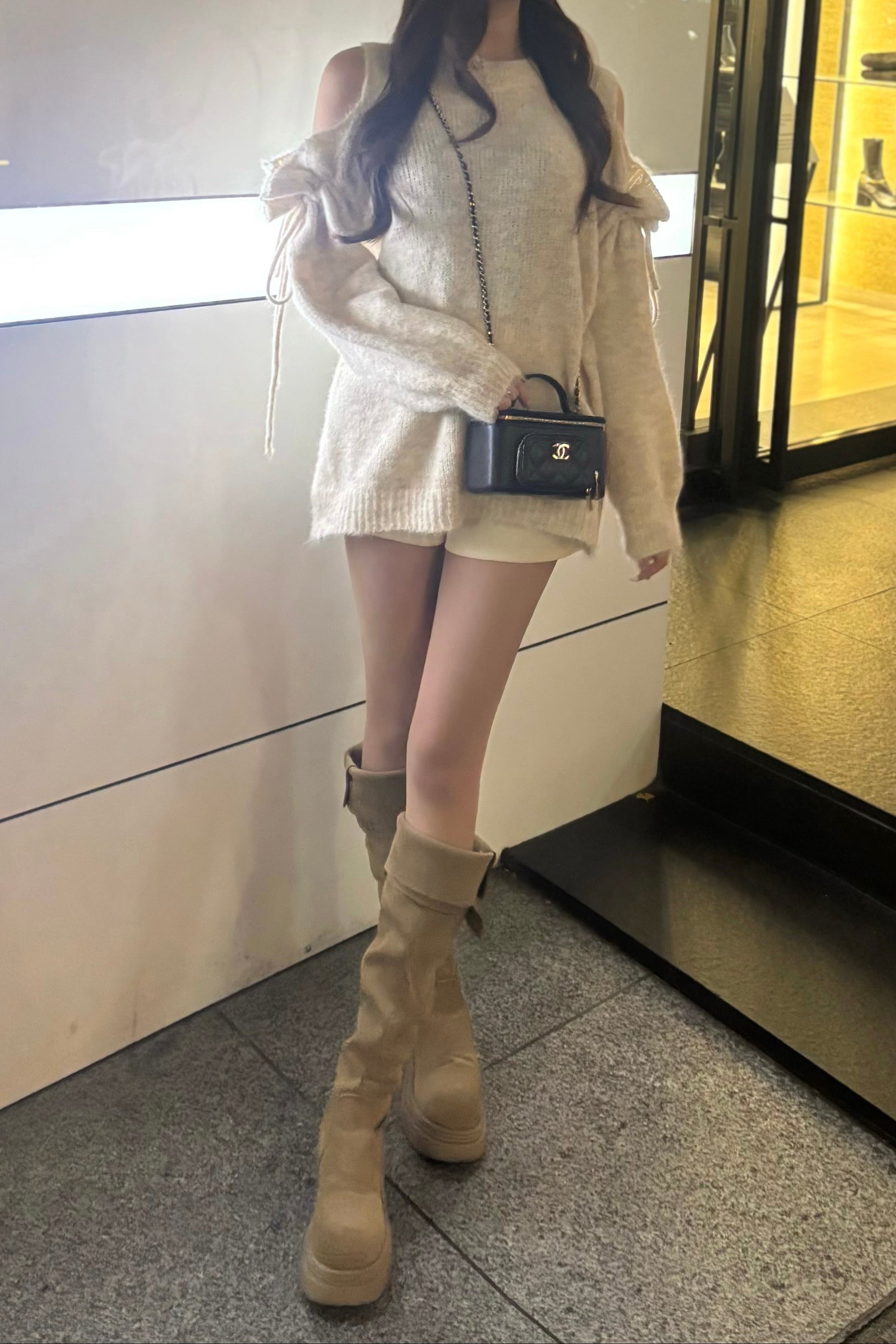 スウェードミドルブーツ KR13682