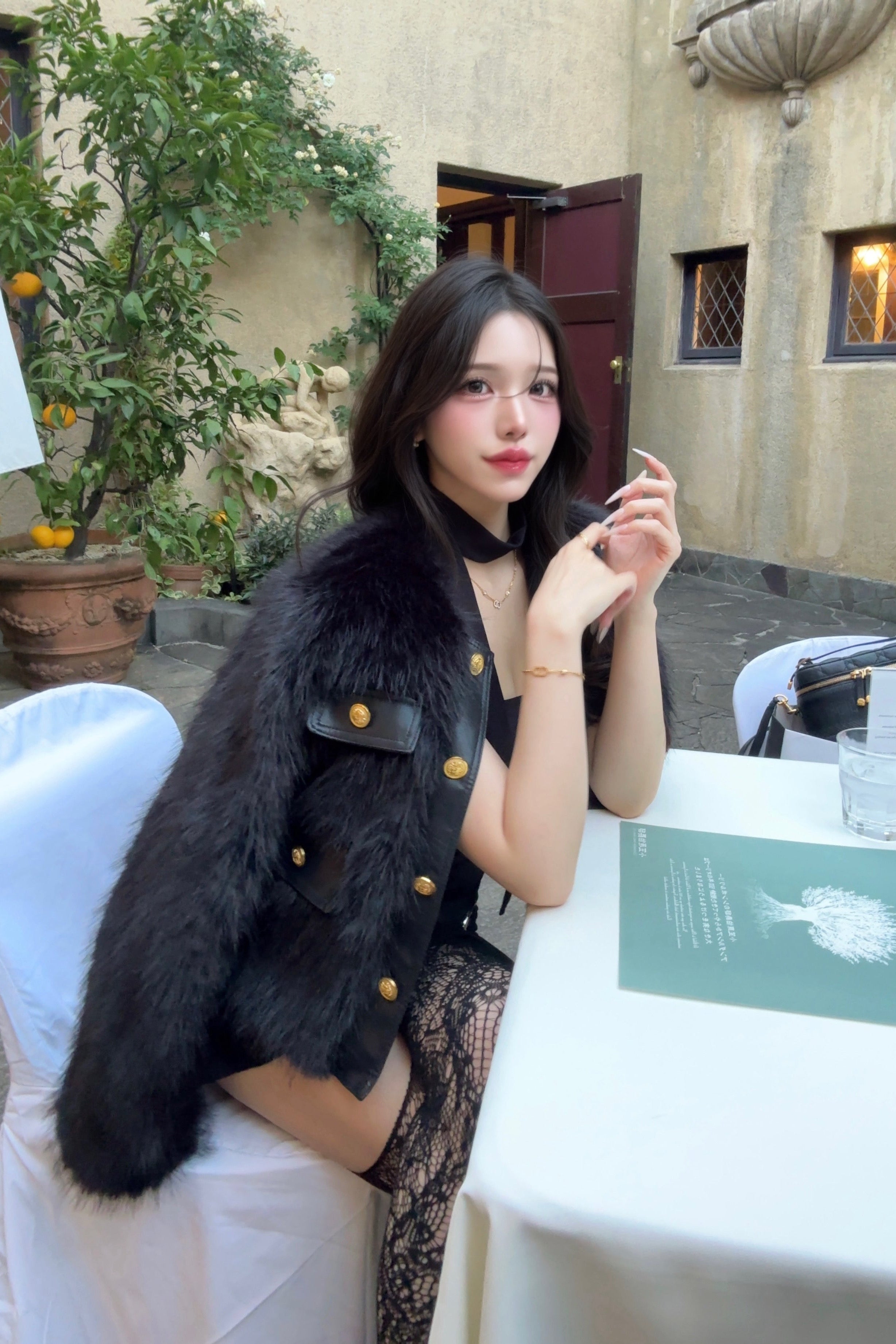 ファーエレガンスレザージャケット KR30247