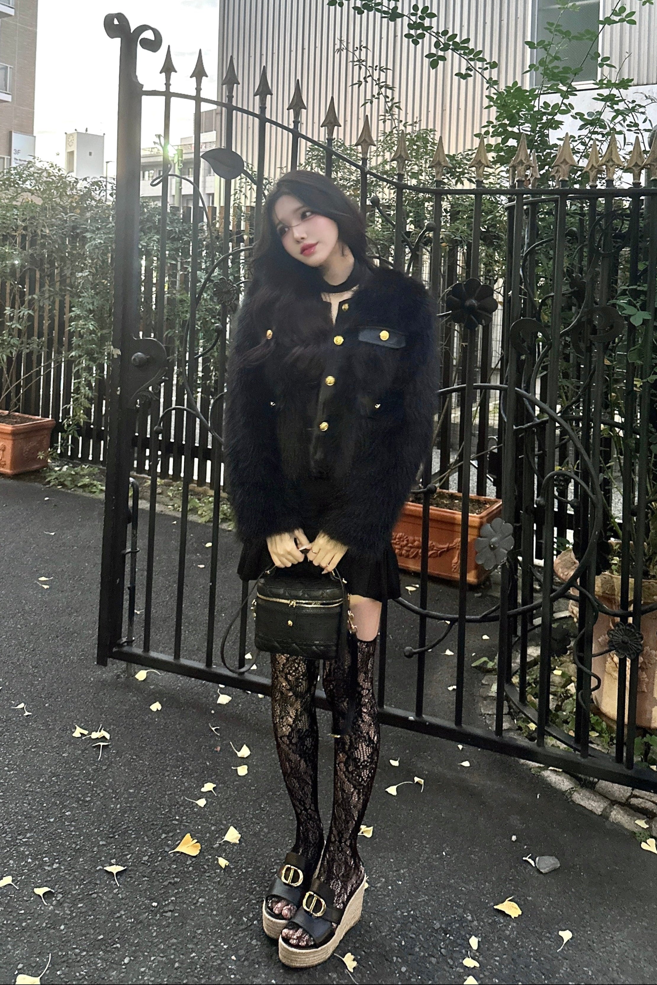 ファーエレガンスレザージャケット KR30247