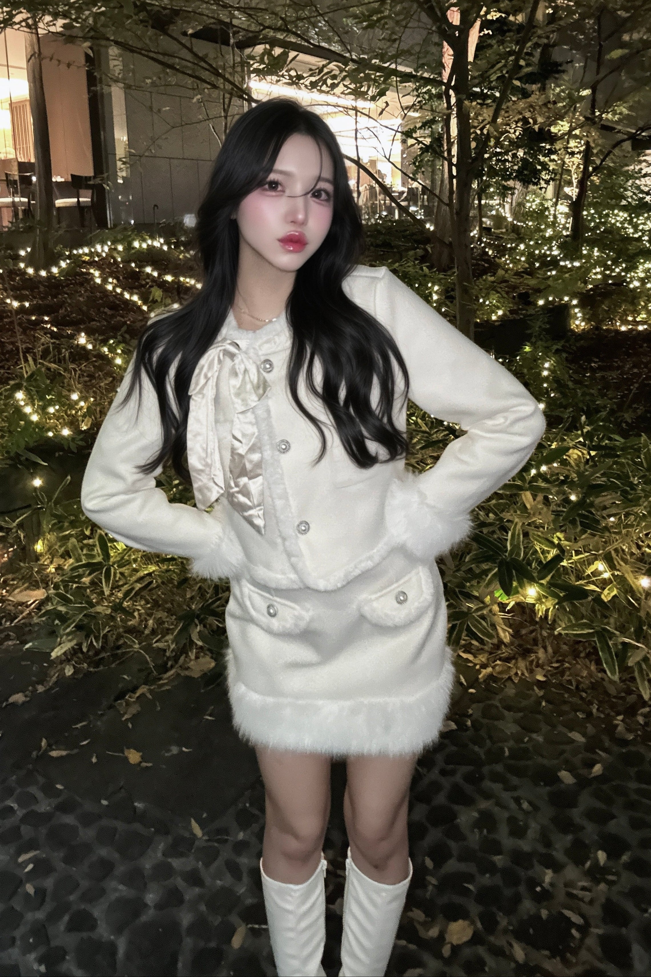 ファーデザインショートセットアップ KR30249