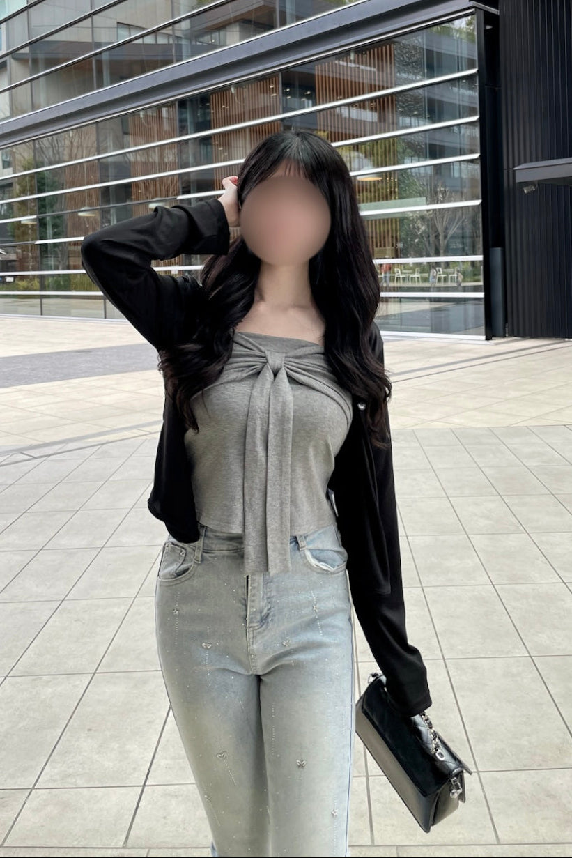 ビジュ―デニムフレアパンツ KR14391