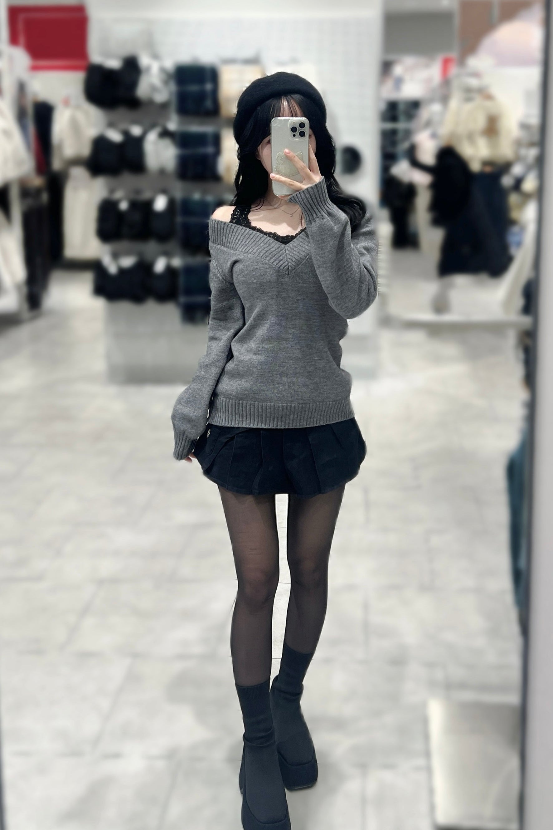 キャミセットVネックニット KR13775