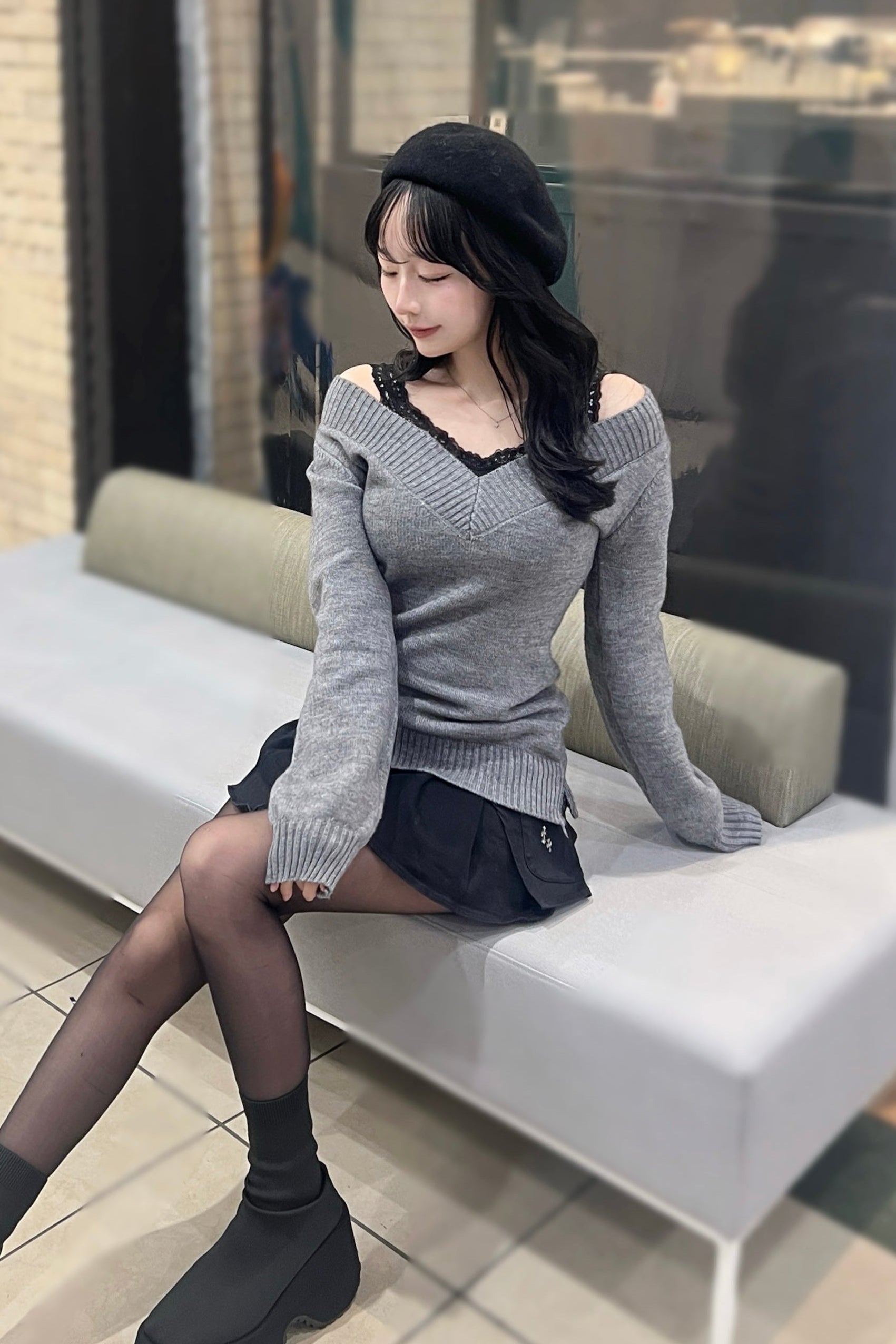 キャミセットVネックニット KR13775