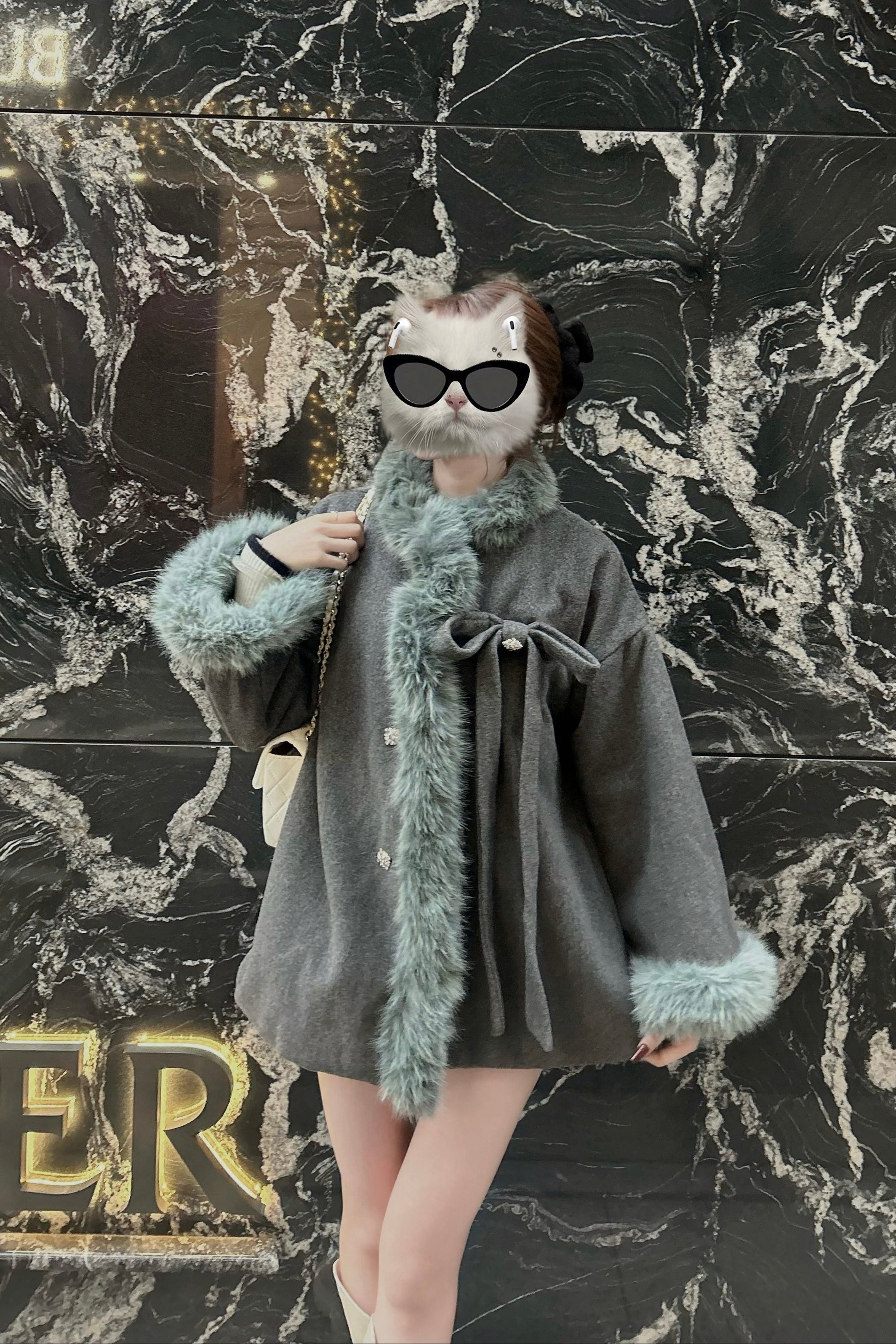 グレーファーミドルコート KR30086