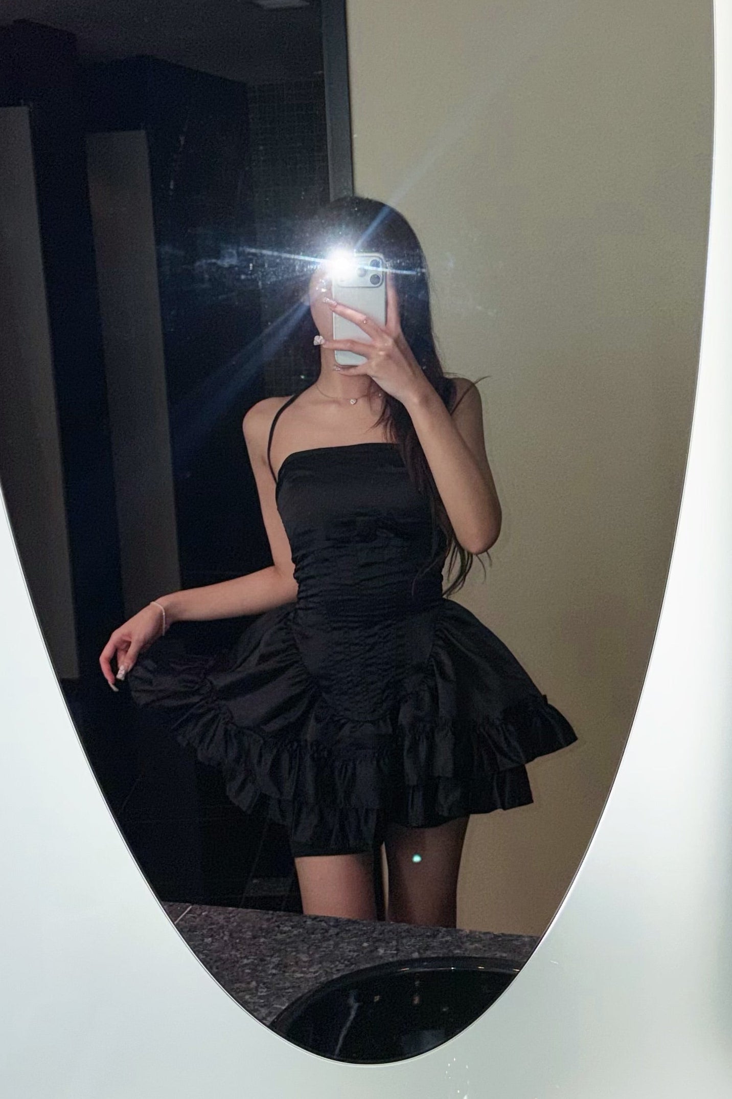 バルーンフリルワンピース KR14514
