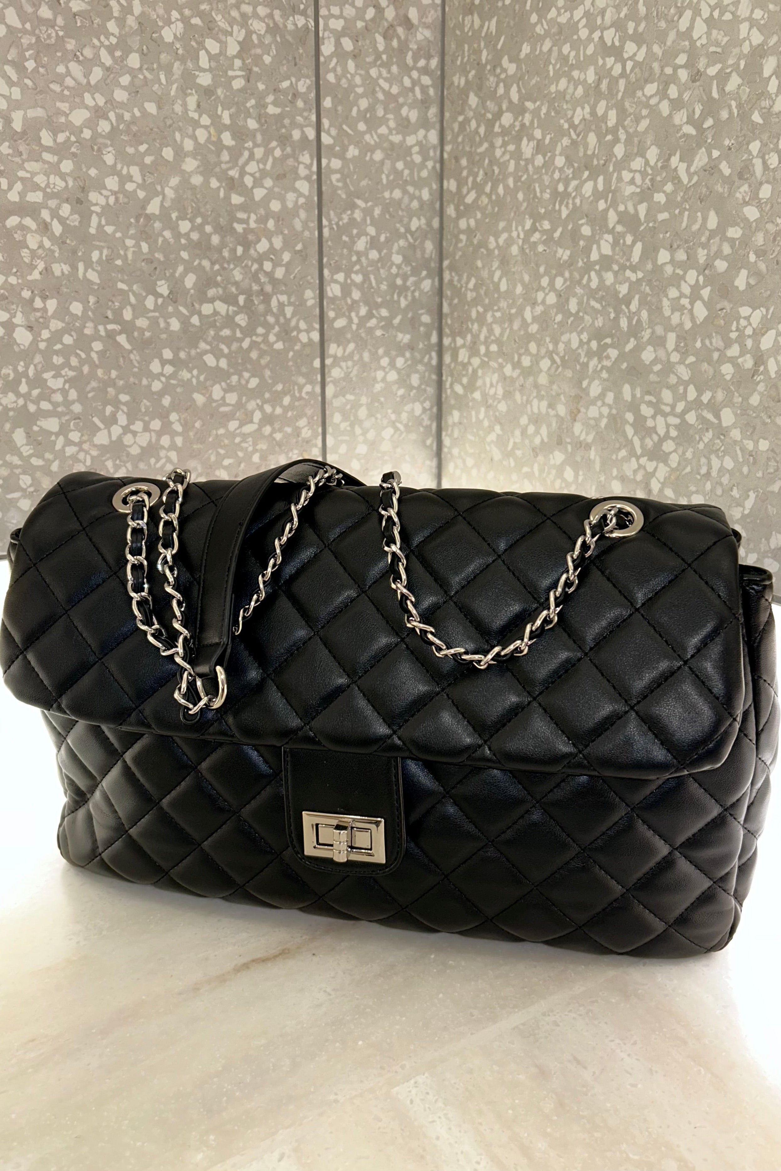 キルティングビッグチェーンバッグ KR13708