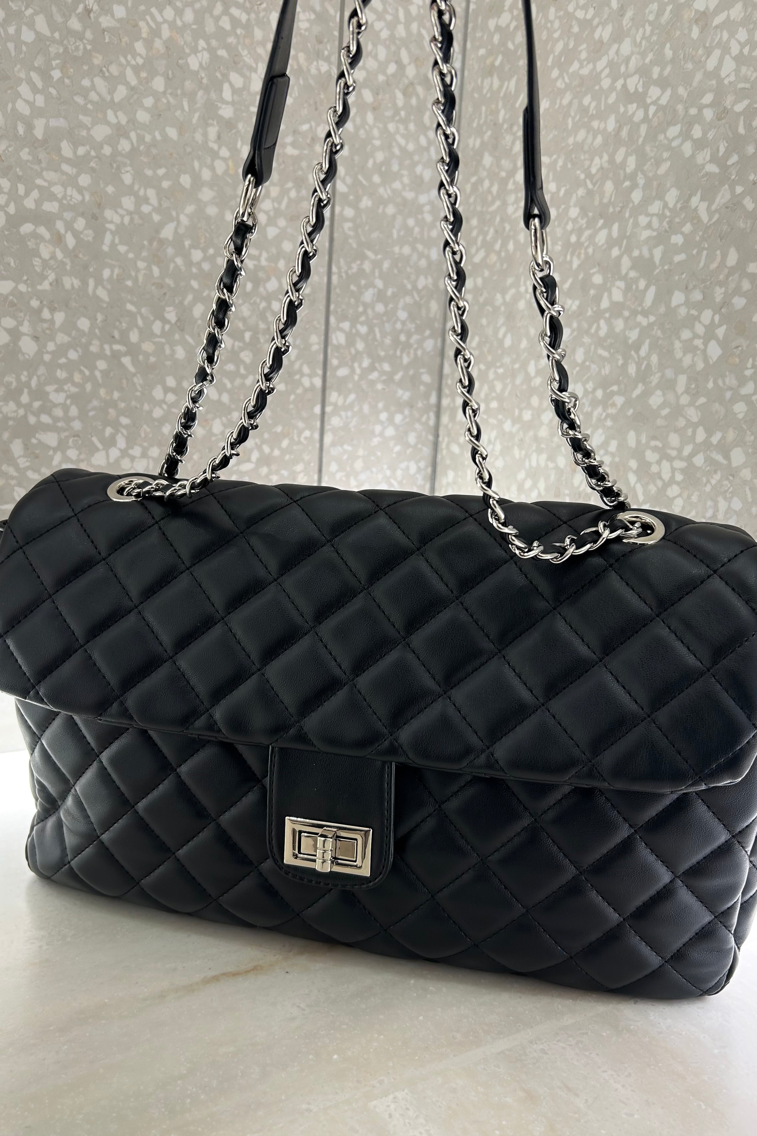 キルティングビッグチェーンバッグ KR13708