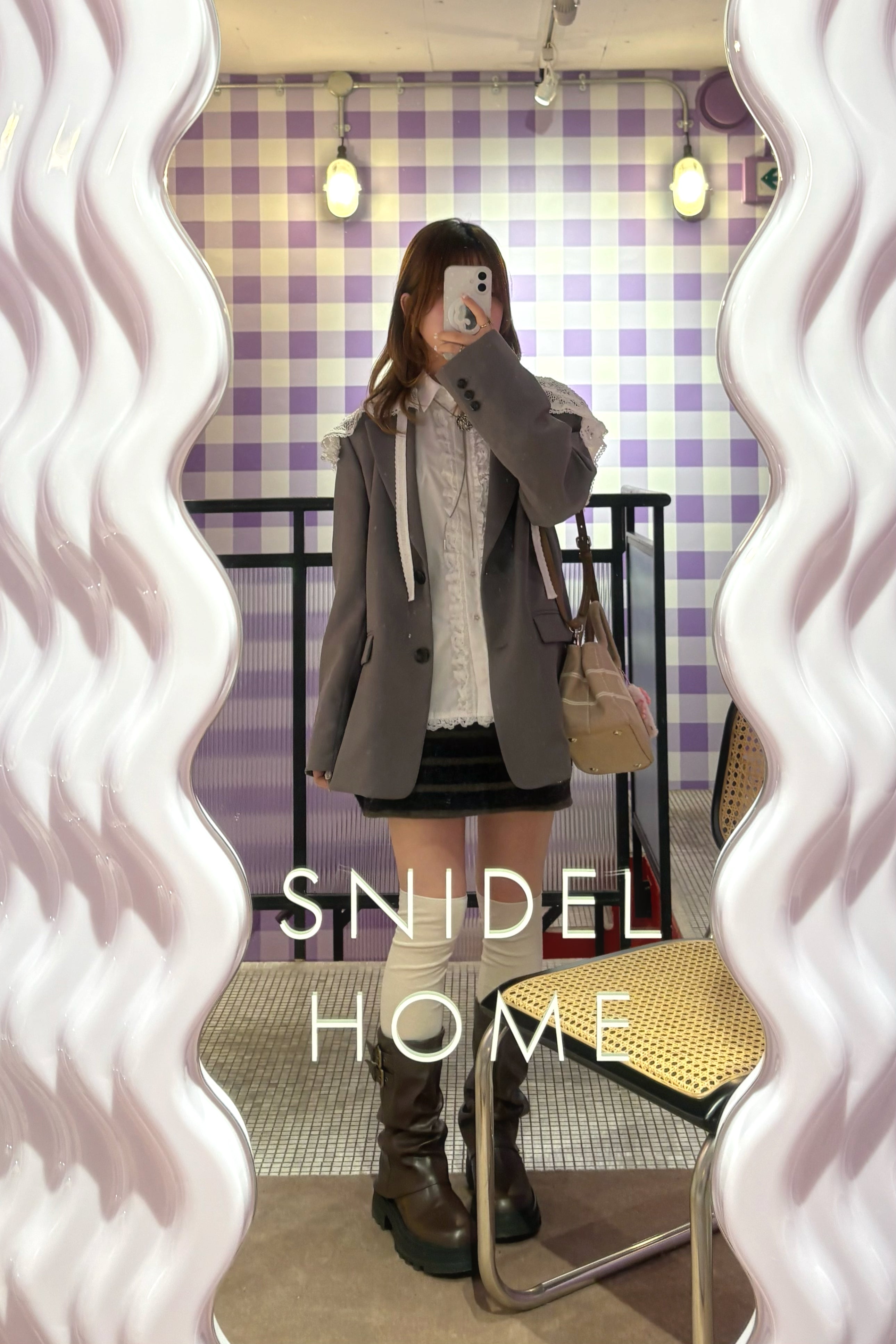 グリッターストライプスカート KR13692