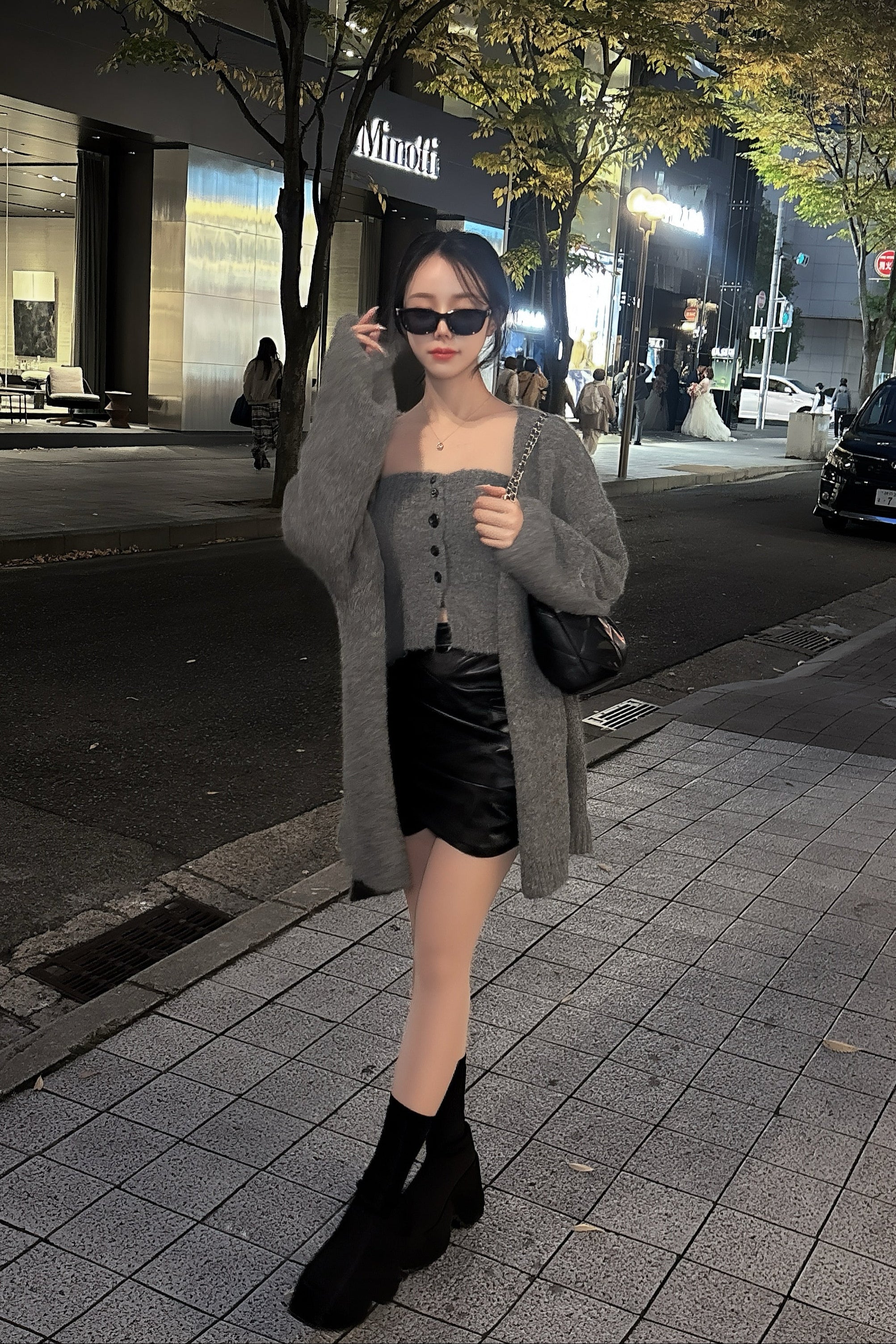 フェイクレザーミニスカート KR12516