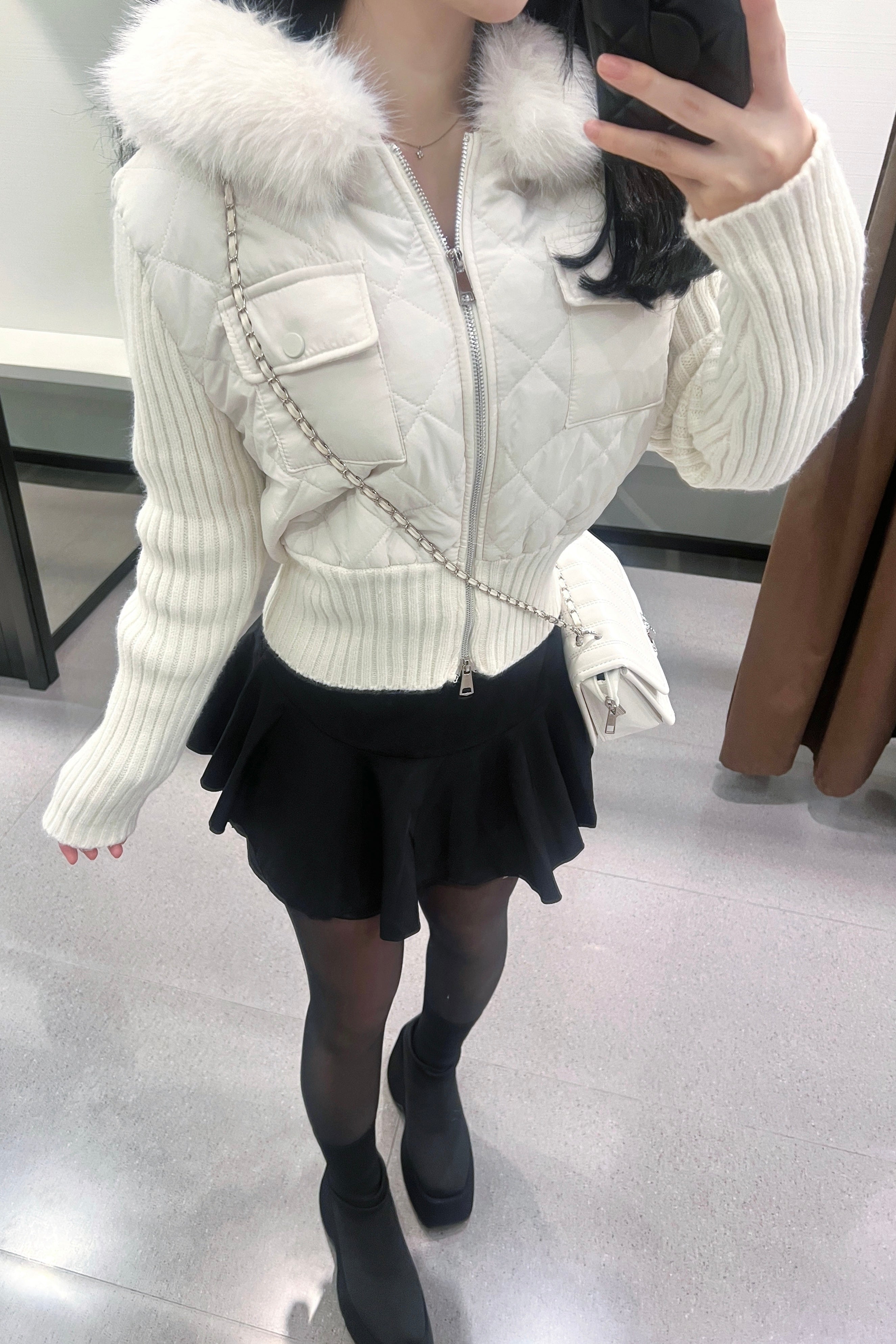 リブデザインダウンジャケット KR30307