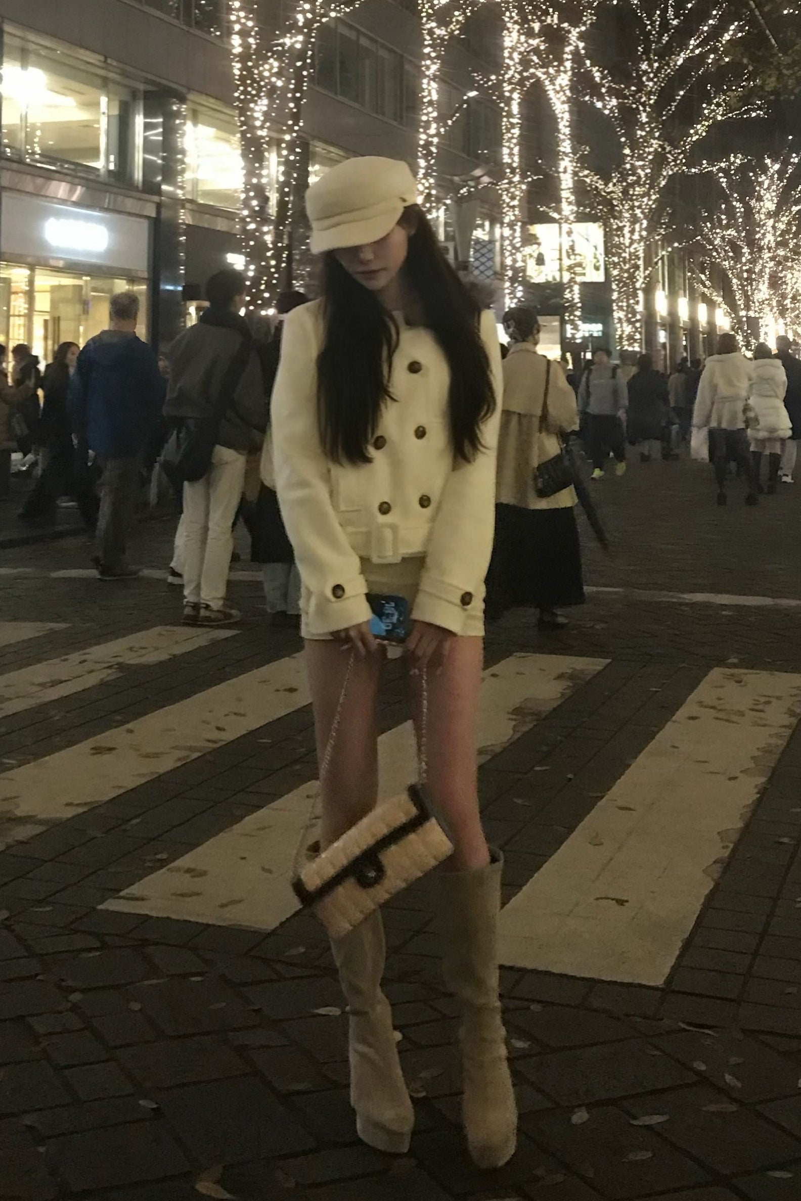 ダブルボタンデザインコート KR30380