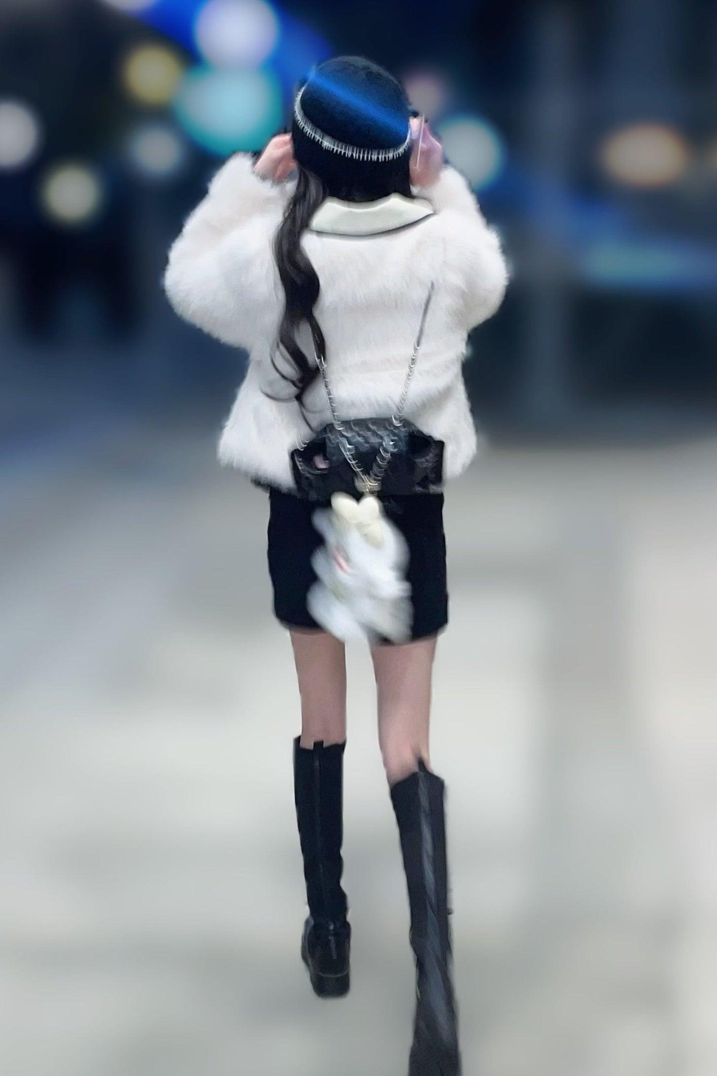 フレンチリボンファーコート KR30096