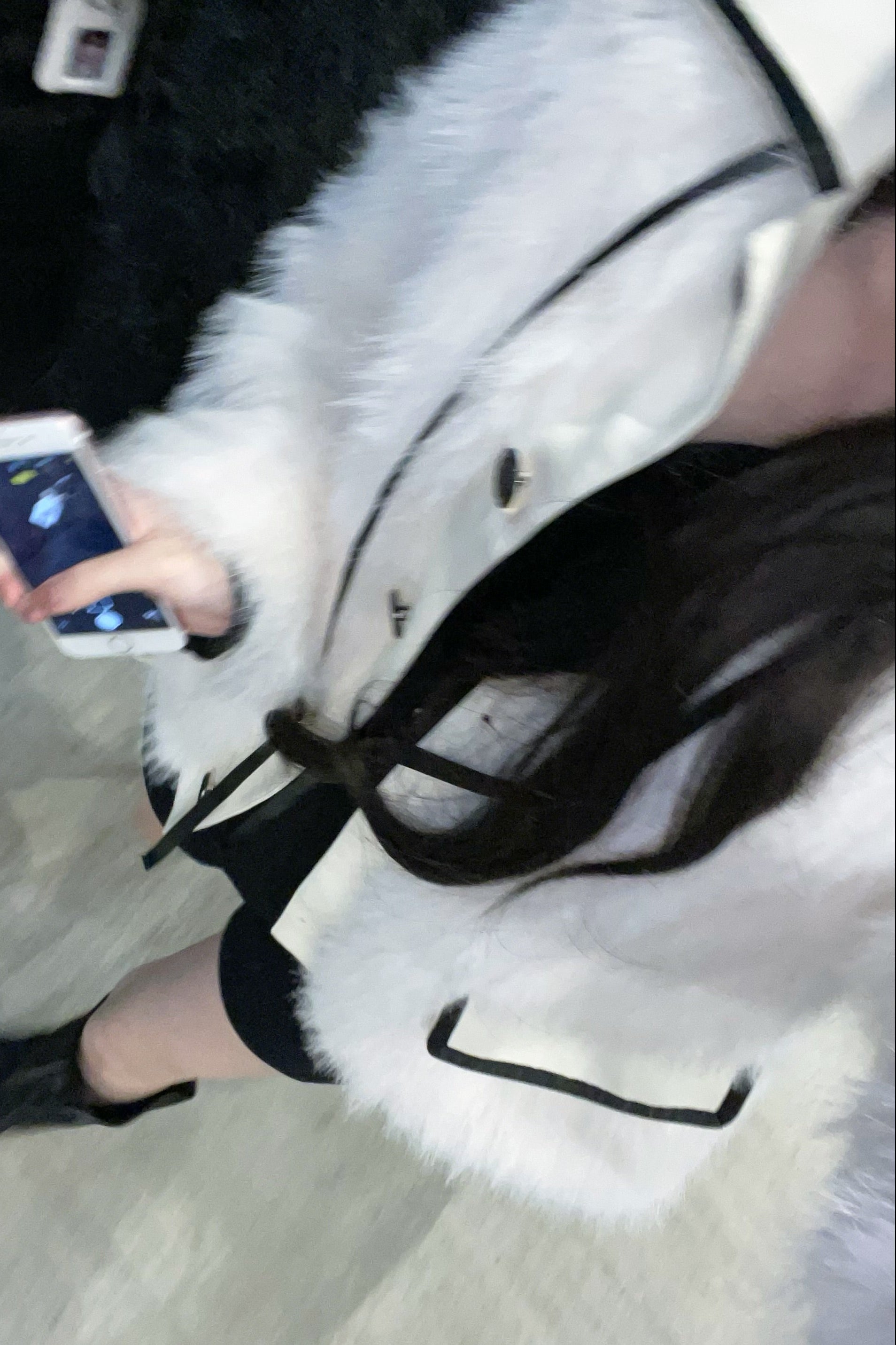 フレンチリボンファーコート KR30096