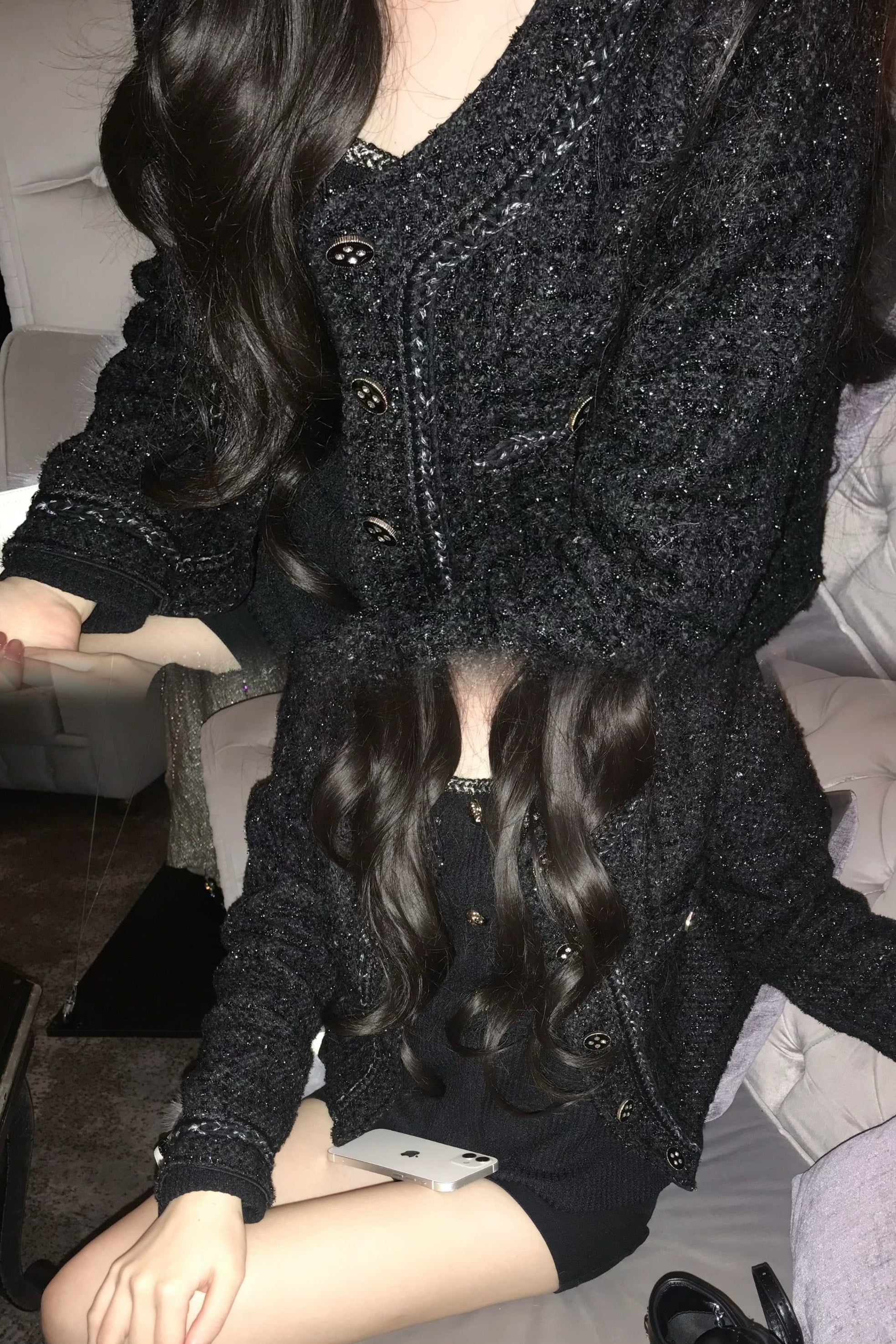 ラメツイードジャケット KR30105