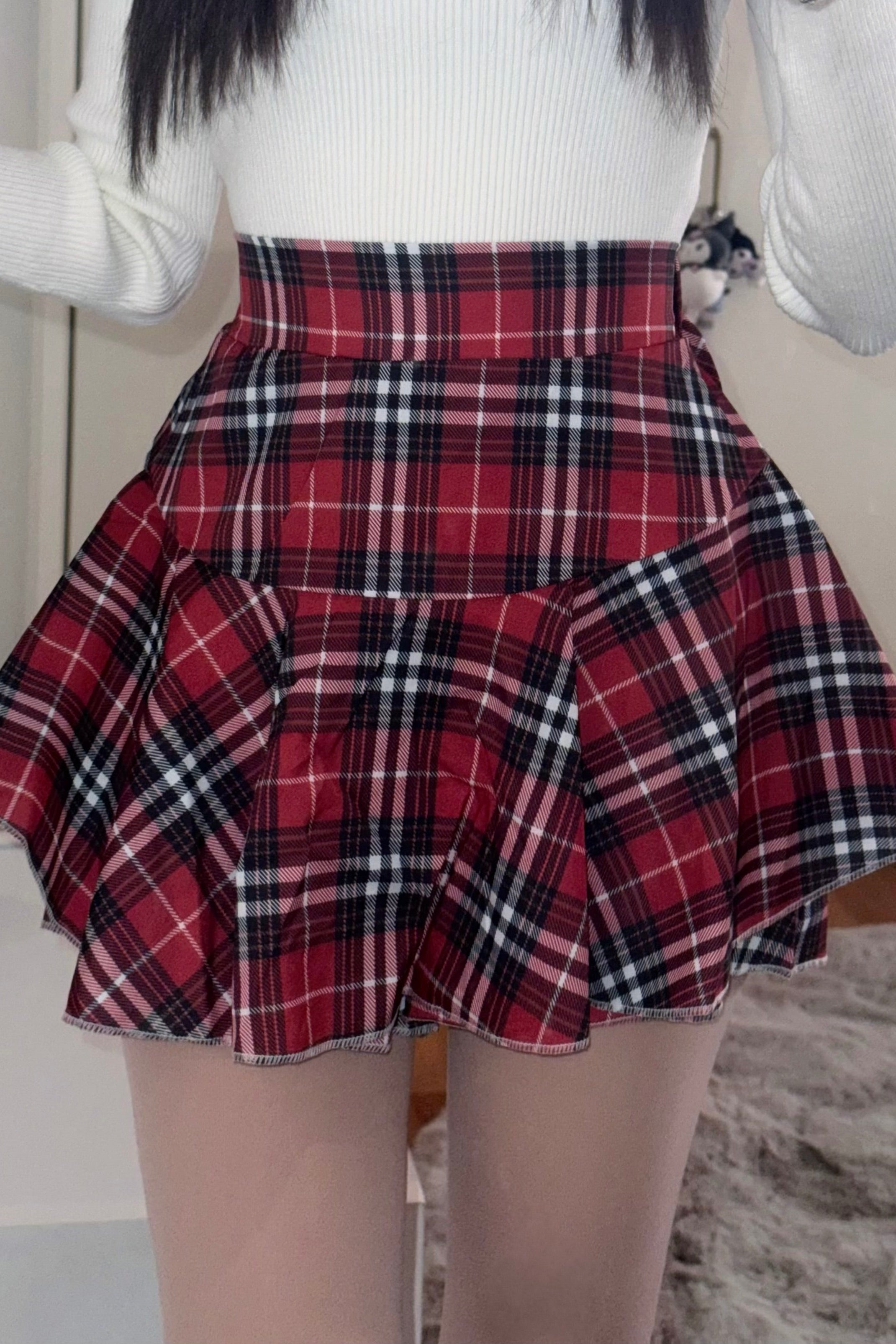 チェックフリルスカート KR13591