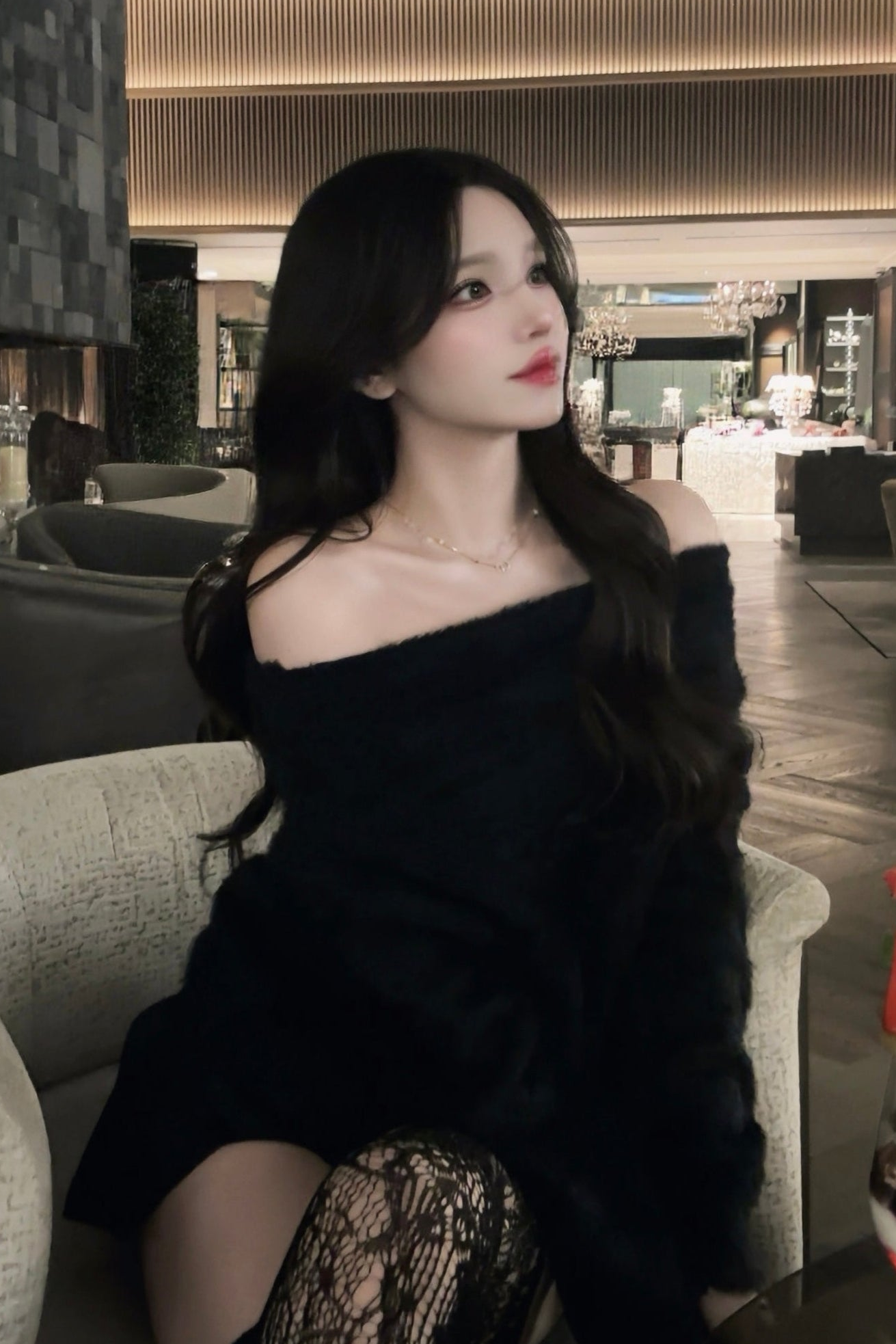 オフショルエレガンスニット KR13735