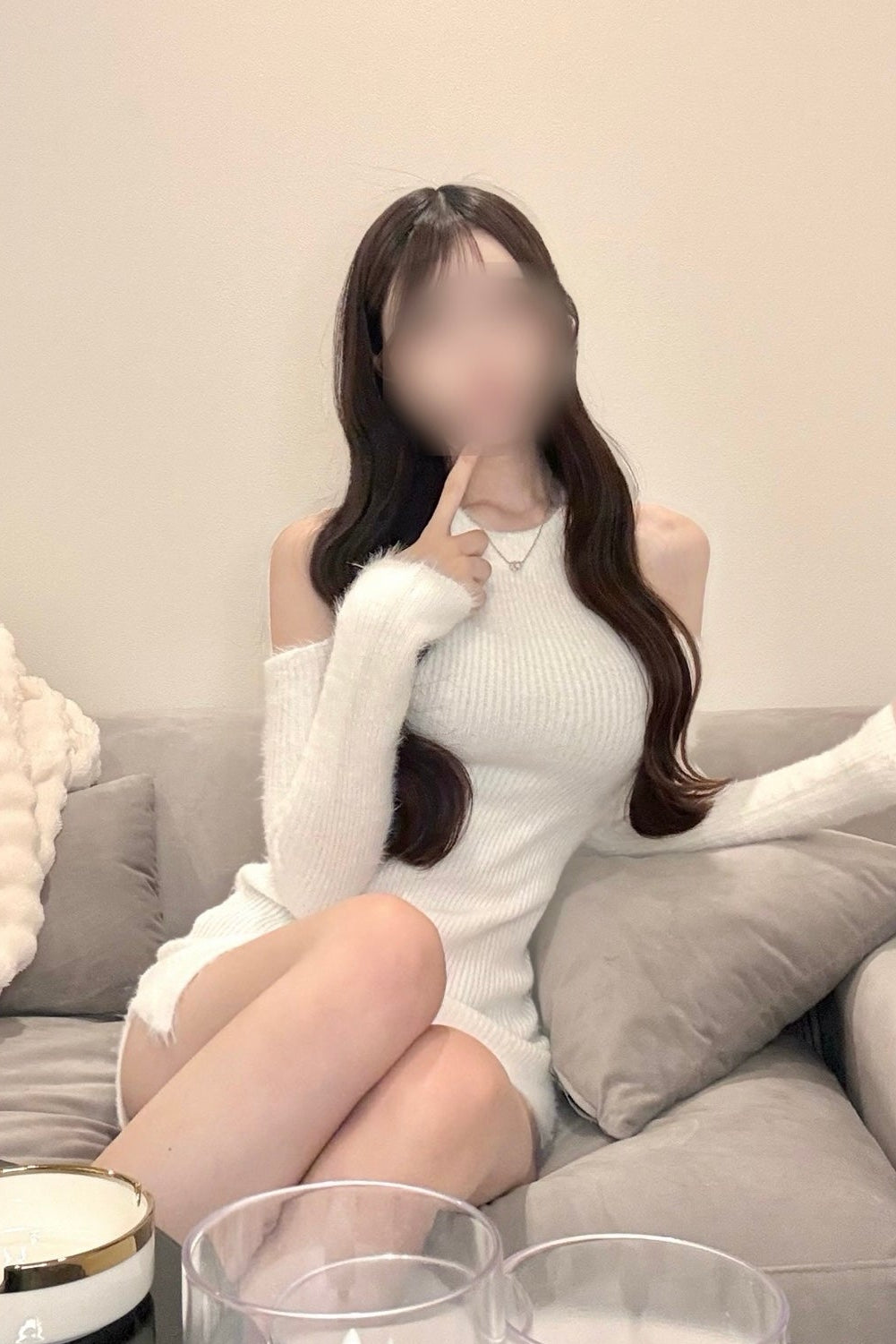 ホルターネックシャギーニット KR13490