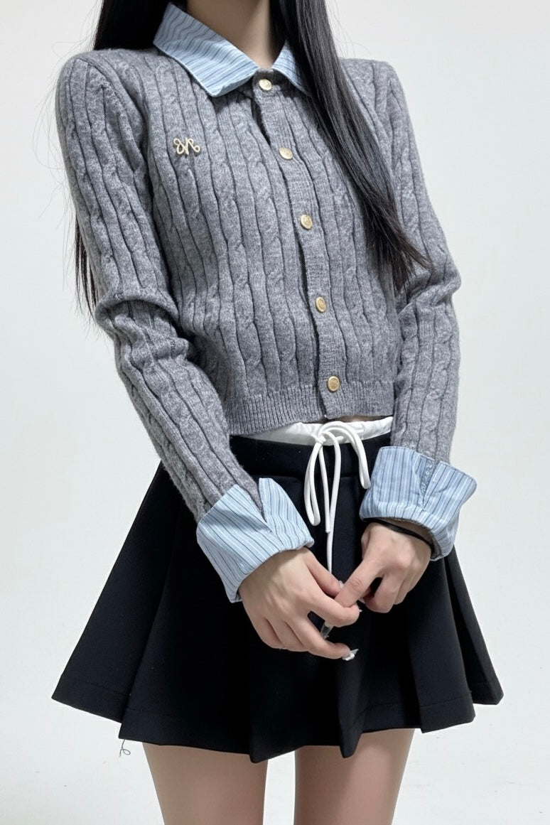 Shirt-in Knit Tops KR10194