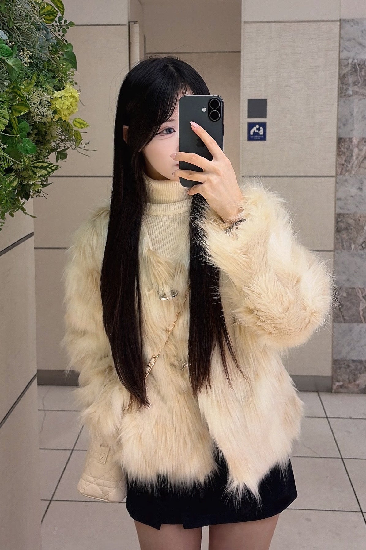 ミックスファーコート KR30203