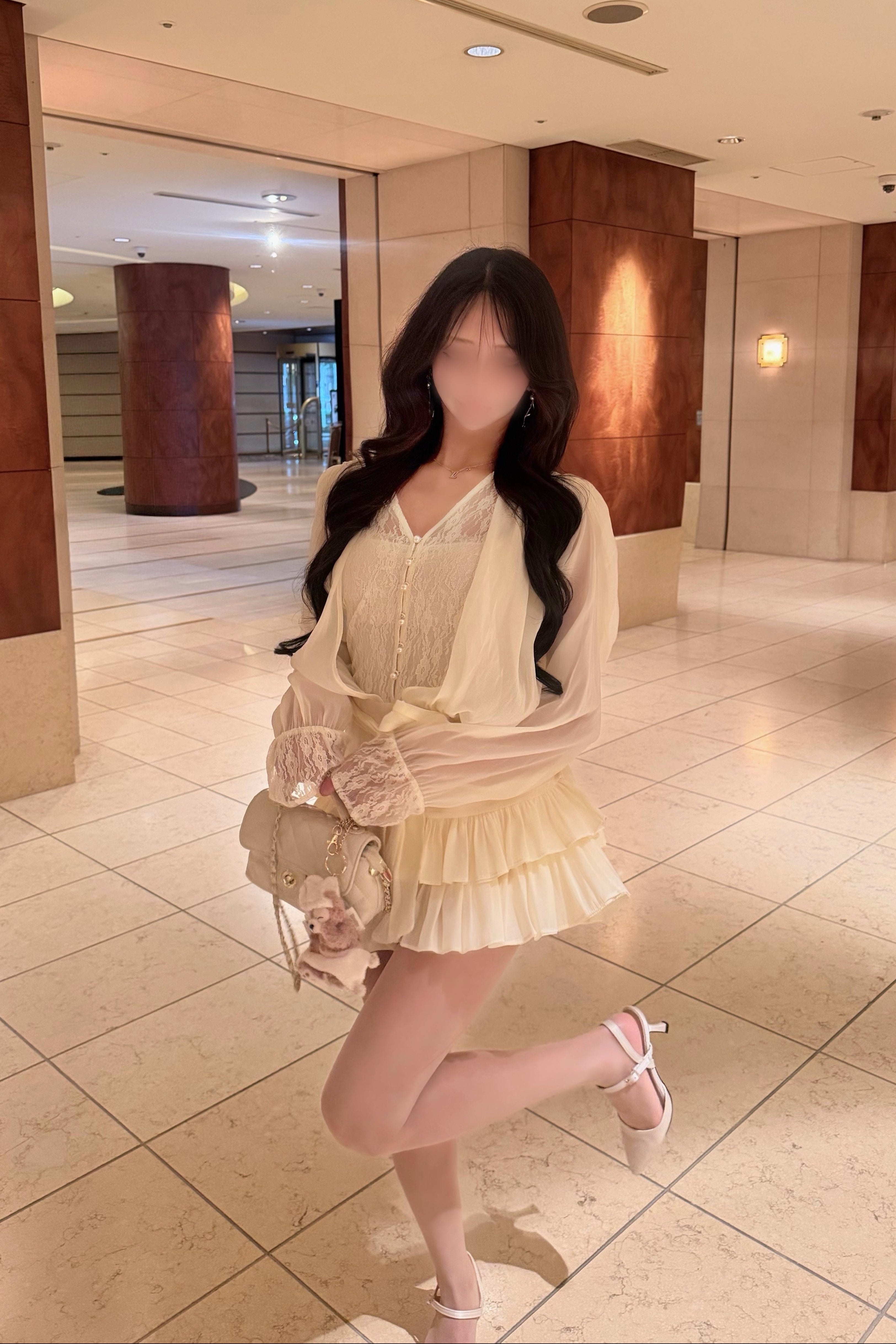 リボンフリルシフォンセットアップ KR30523