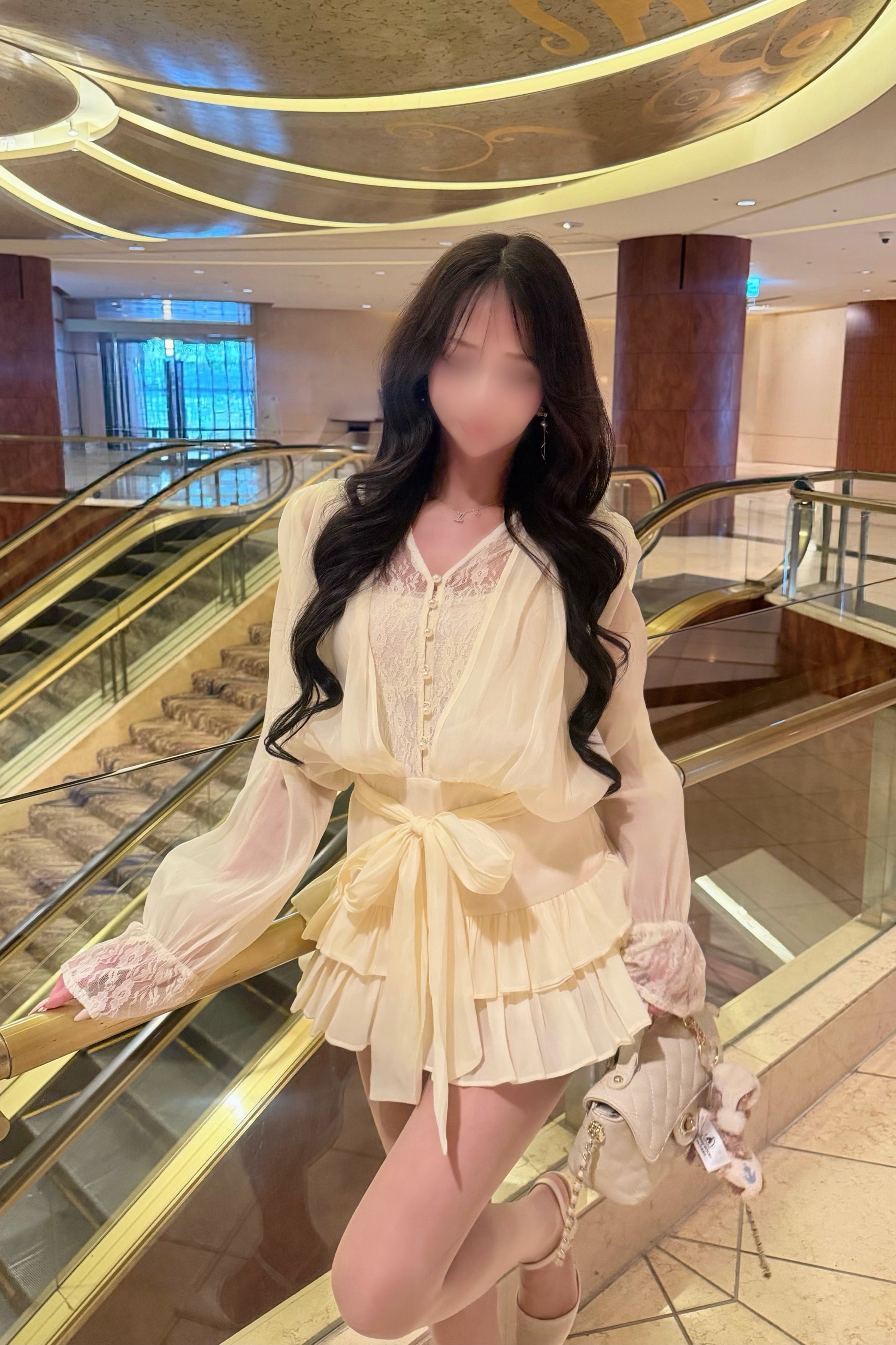 リボンフリルシフォンセットアップ KR30523