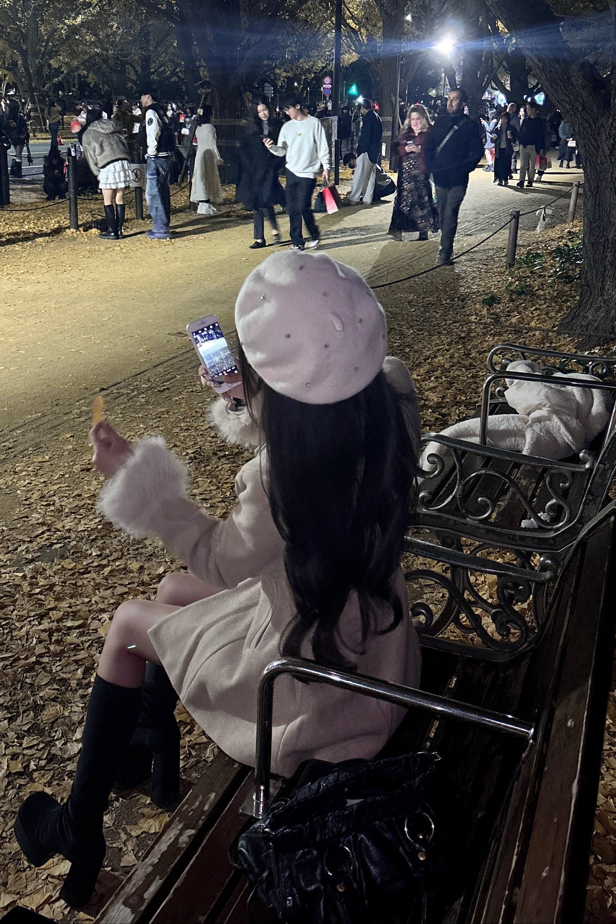 ゴールドボタンファーベルトコート KR30259