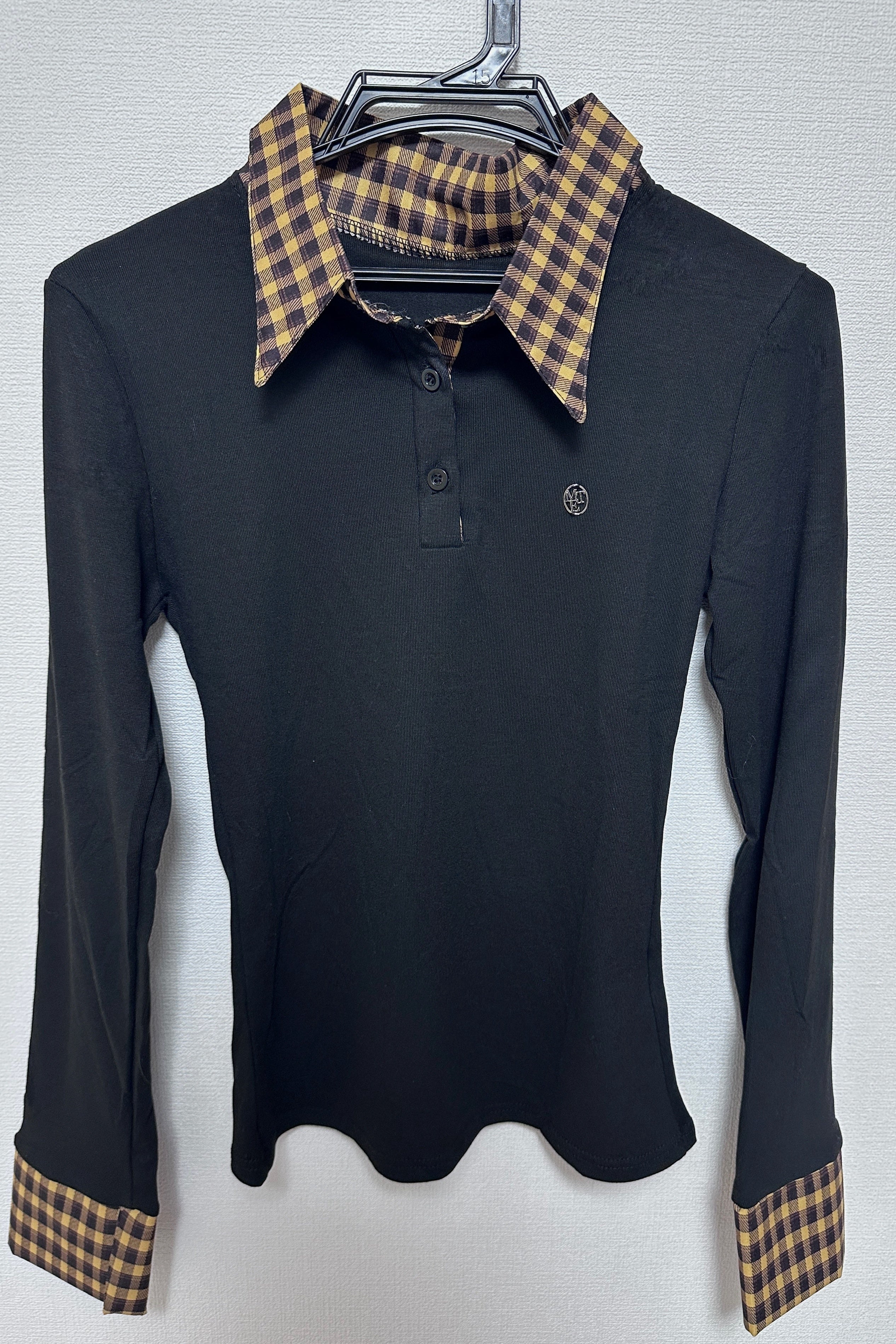 ギンガムチェックカフスカットソー KR13718