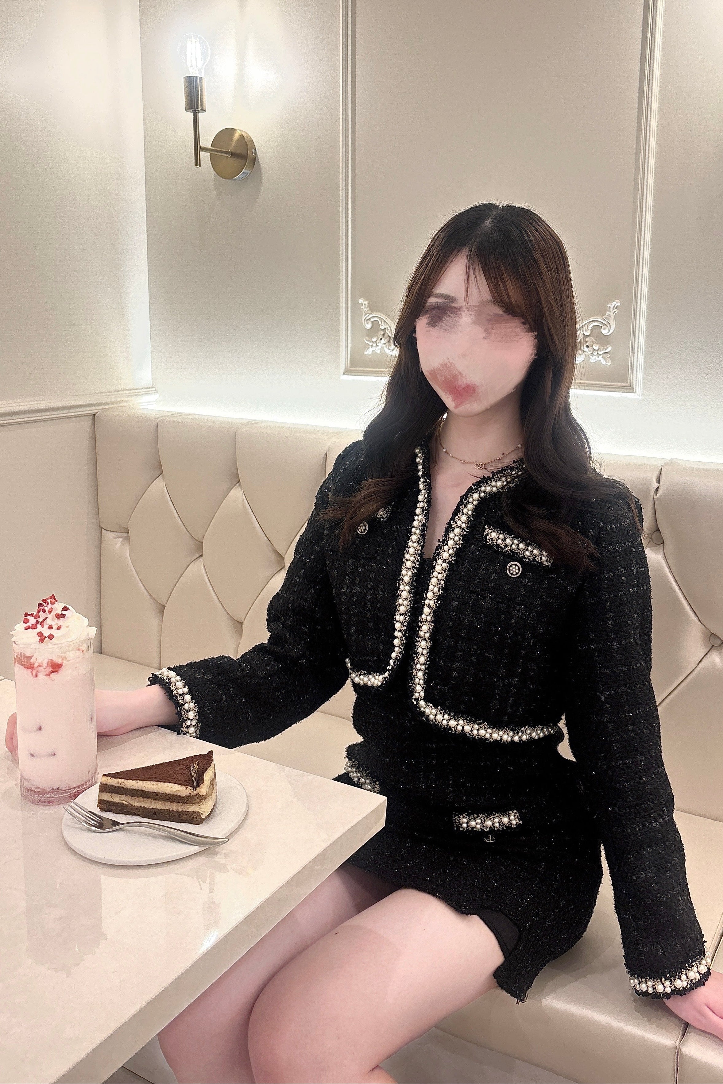 ツイードパールトリムセットアップ KR30521