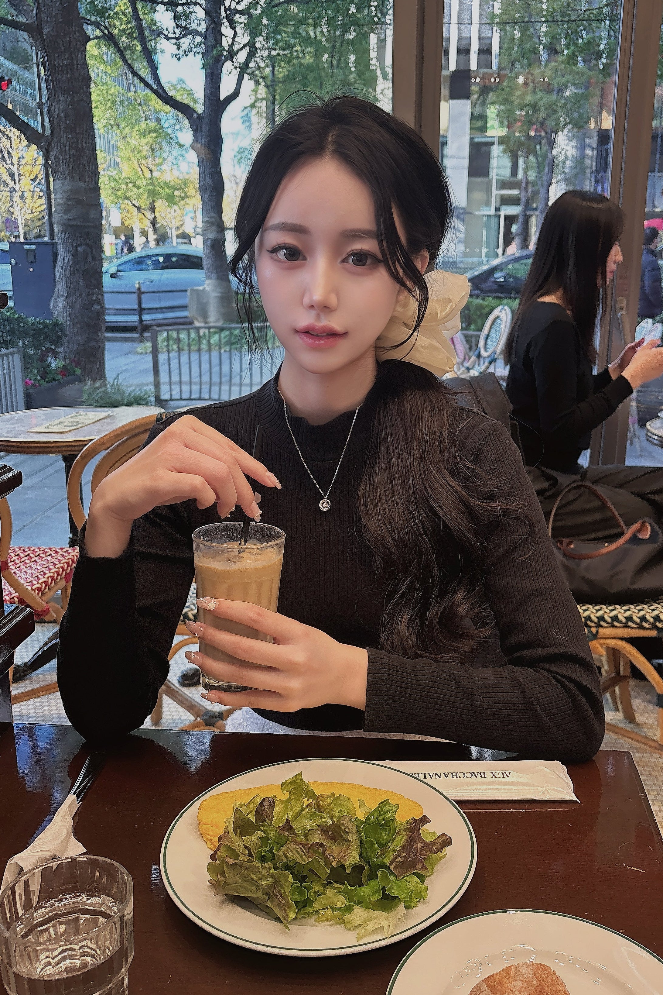 シンプルハイネックリブニット KR12523