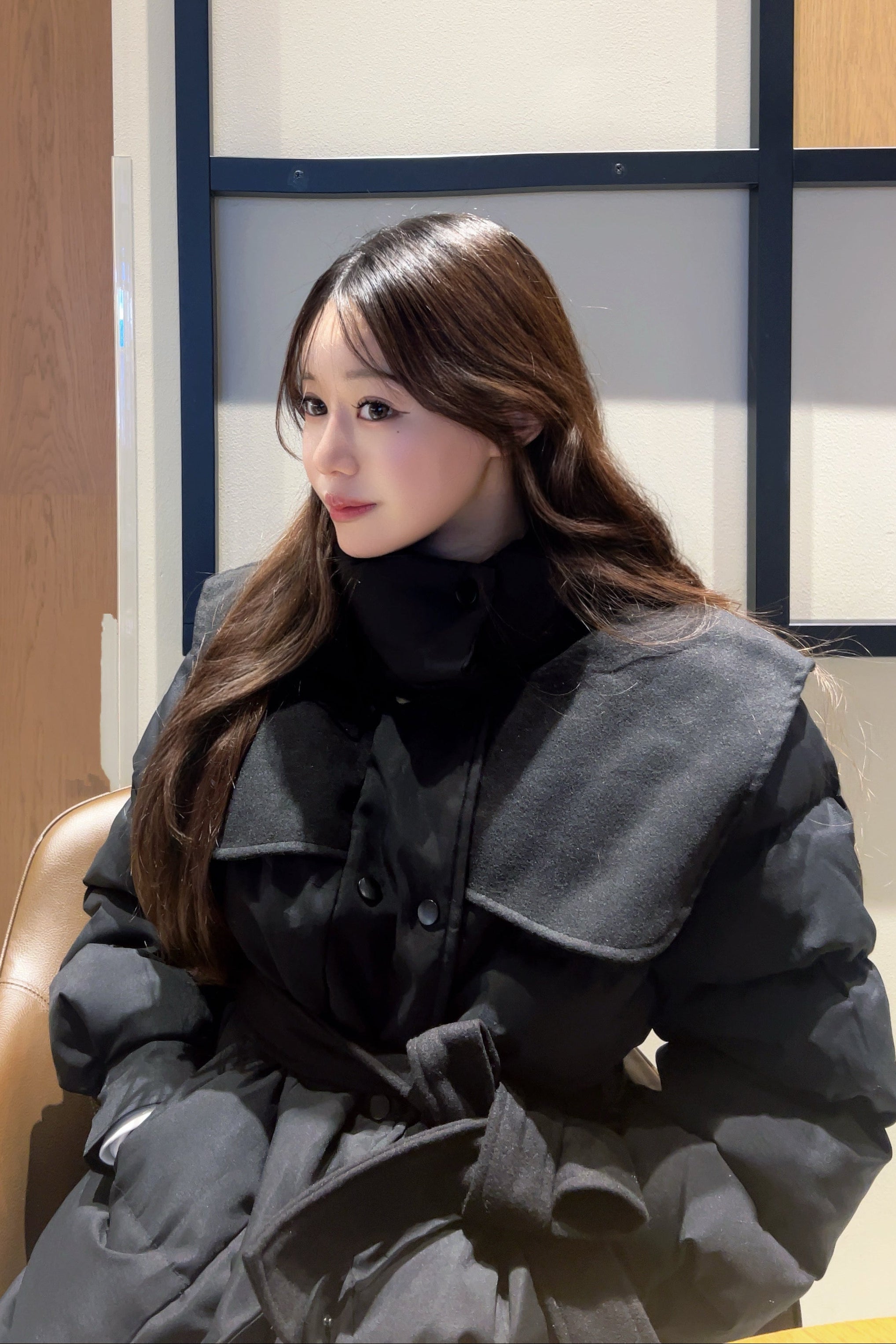 ハイネックミドルダウンコート KR30311