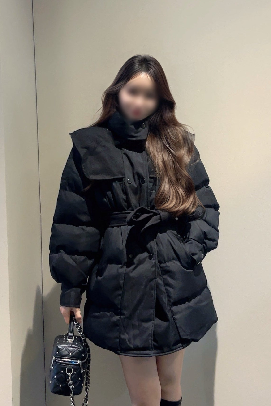 ハイネックミドルダウンコート KR30311