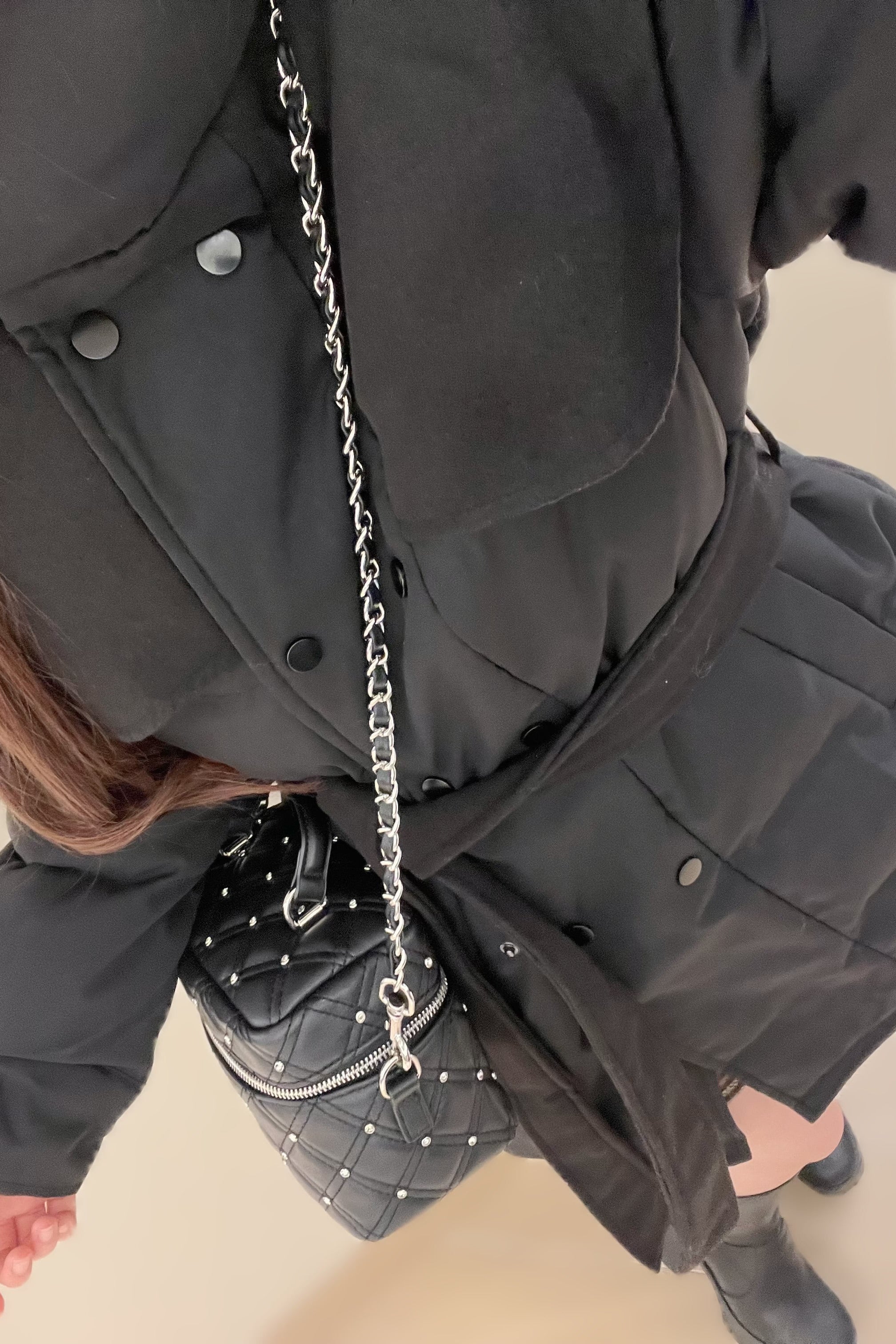 ハイネックミドルダウンコート KR30311