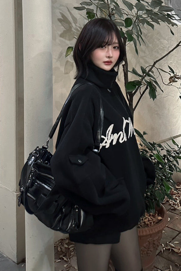 フェイクレザージップバッグ KR13644