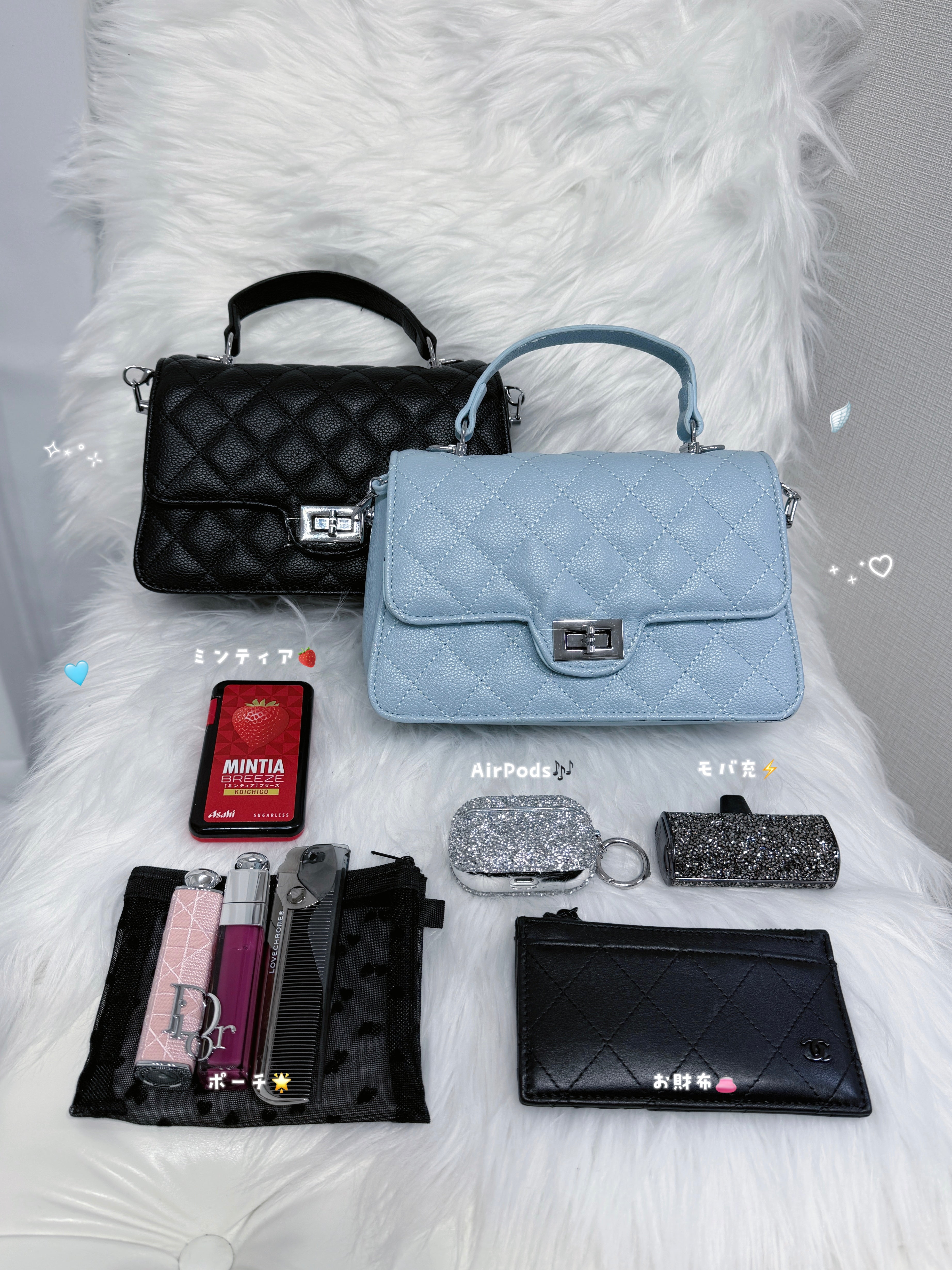 キルティングハンドバッグ KR13951