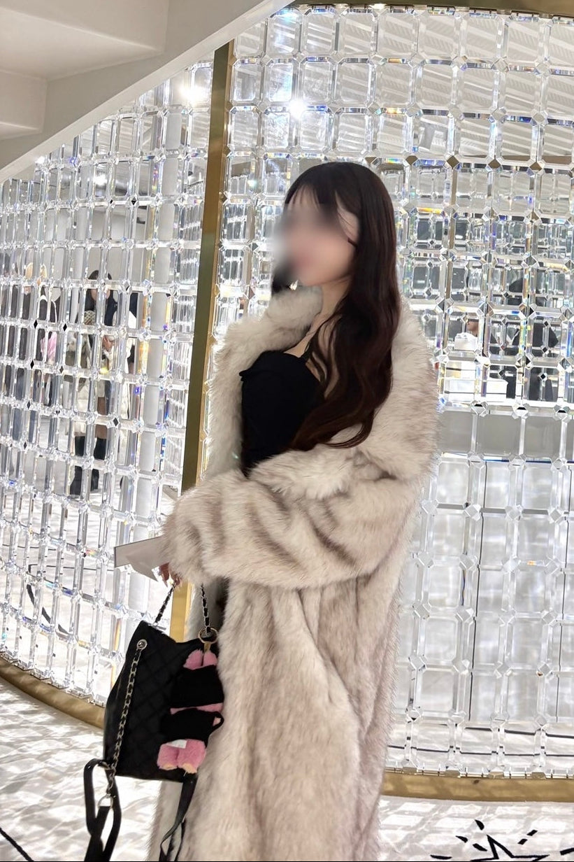 ロングファーコート KR30183