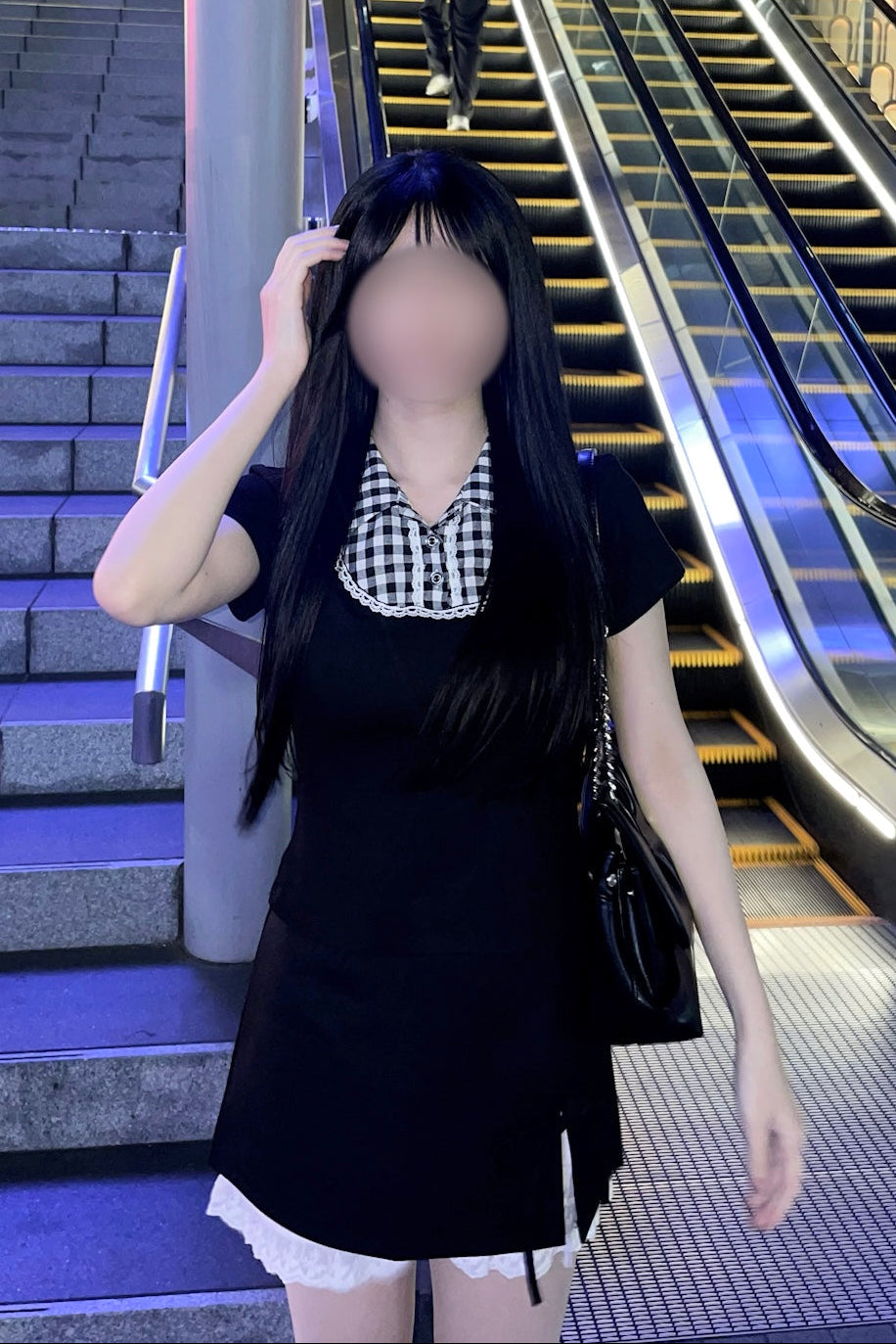 ギンガムチェックモチーフシャツ KR14607