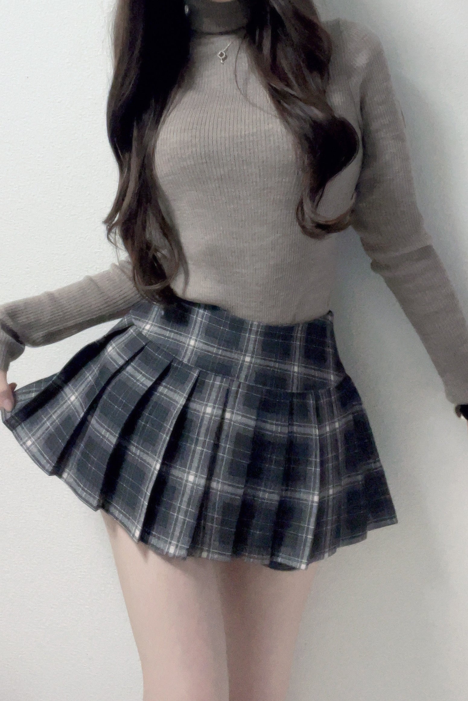 チェックプリーツミニスカート KR13787