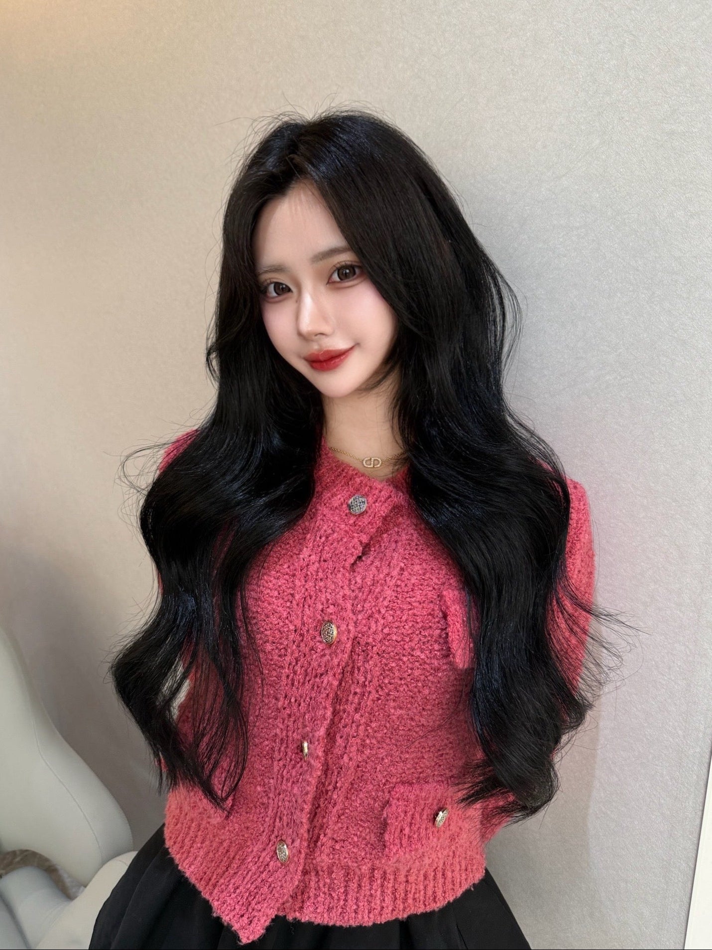 フロントボタンニットカーディガン KR13216