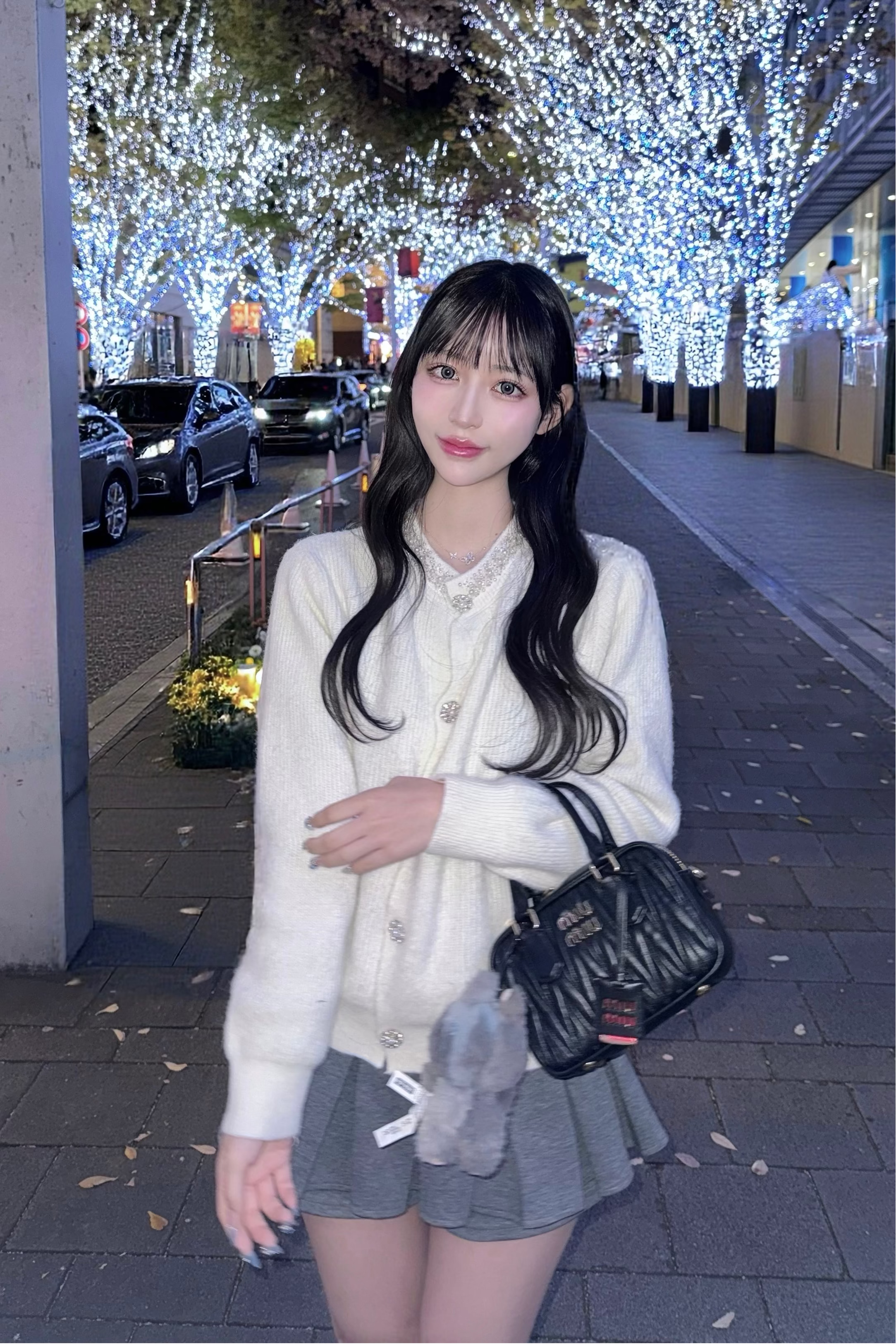 ビジューニットカーディガン KR12347